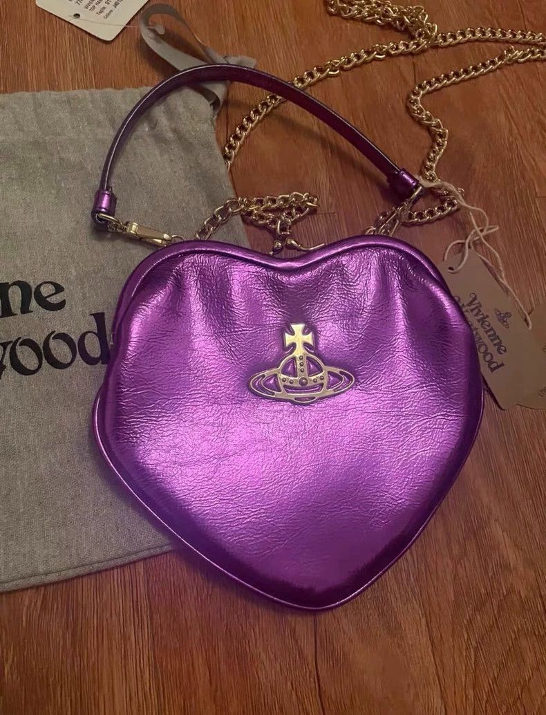 Vivienne Westwood Vivienne Westwood size os Radar purple heart bag Size ONE SIZE - 4 Thumbnail