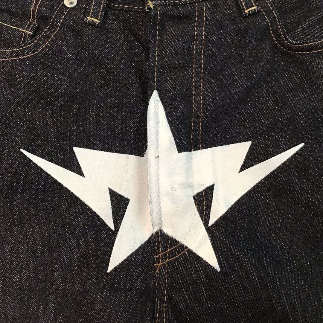 Bape × Nigo BAPE STA Denim Shorts a bathing ape STAR NIGO ★size S Size US 30 / EU 46 - 2 Thumbnail