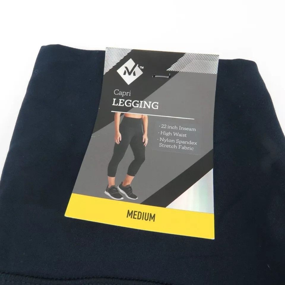 Other Members Mark Capri Legging M Teal High Waist Stretchy Fabric Size 23" - 3 Thumbnail