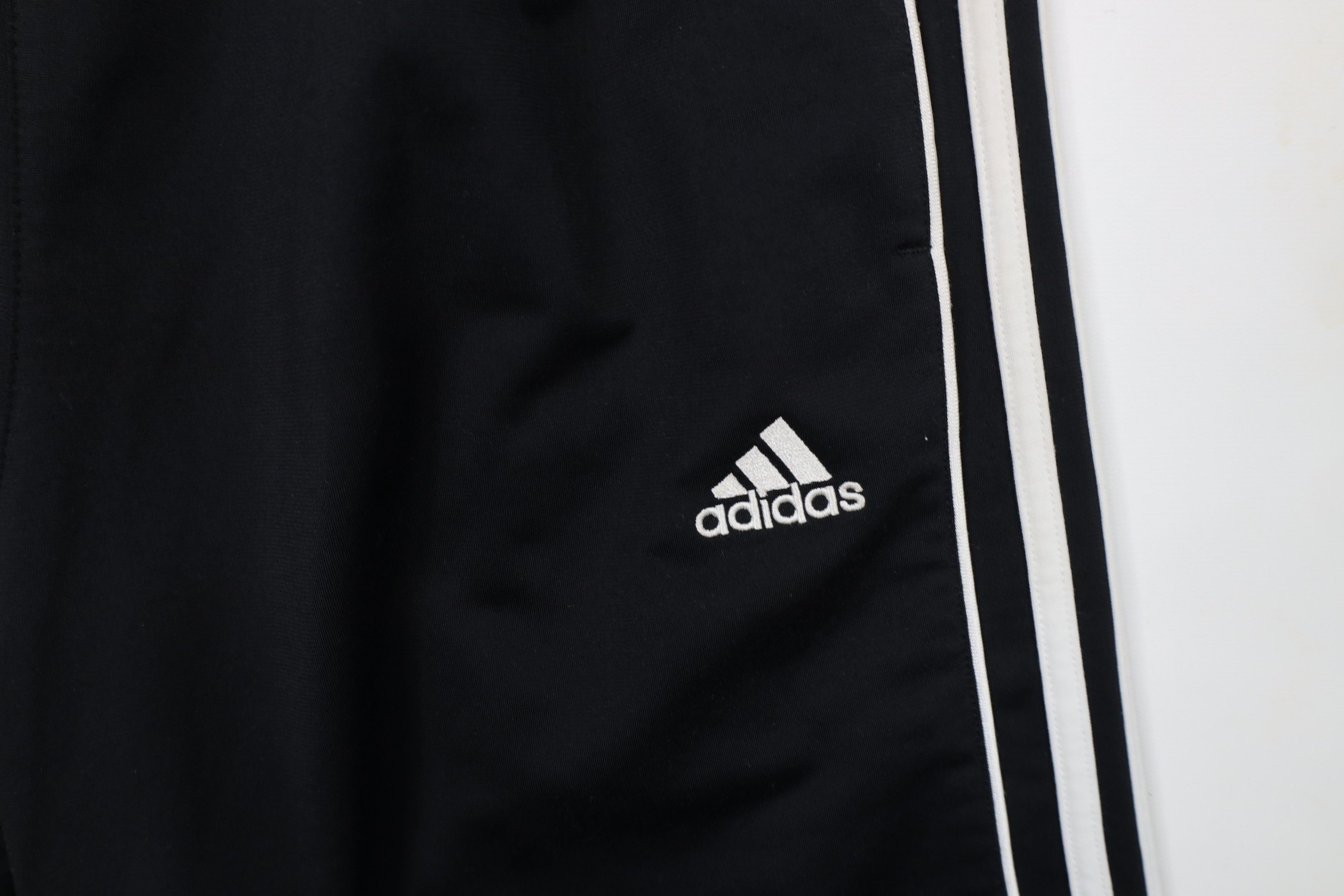 Adidas × Vintage Vintage Adidas Spell Out Striped Wide Leg Sweatpants Pants Size US 36 / EU 52 - 8 Thumbnail