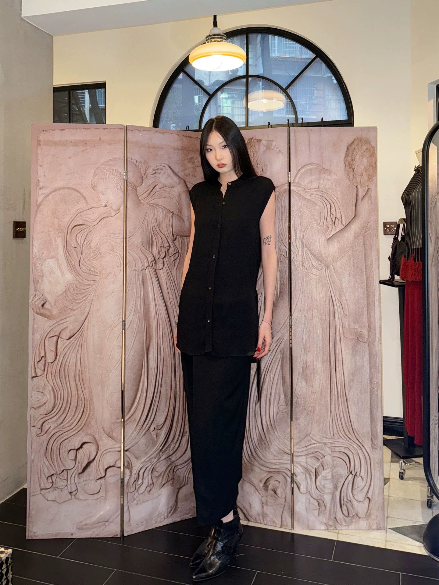 Helmut Lang Helmut Lang Black Vintage Shirt Long Back Slit Waist Tie S Size S / US 4 / IT 40 - 3 Thumbnail
