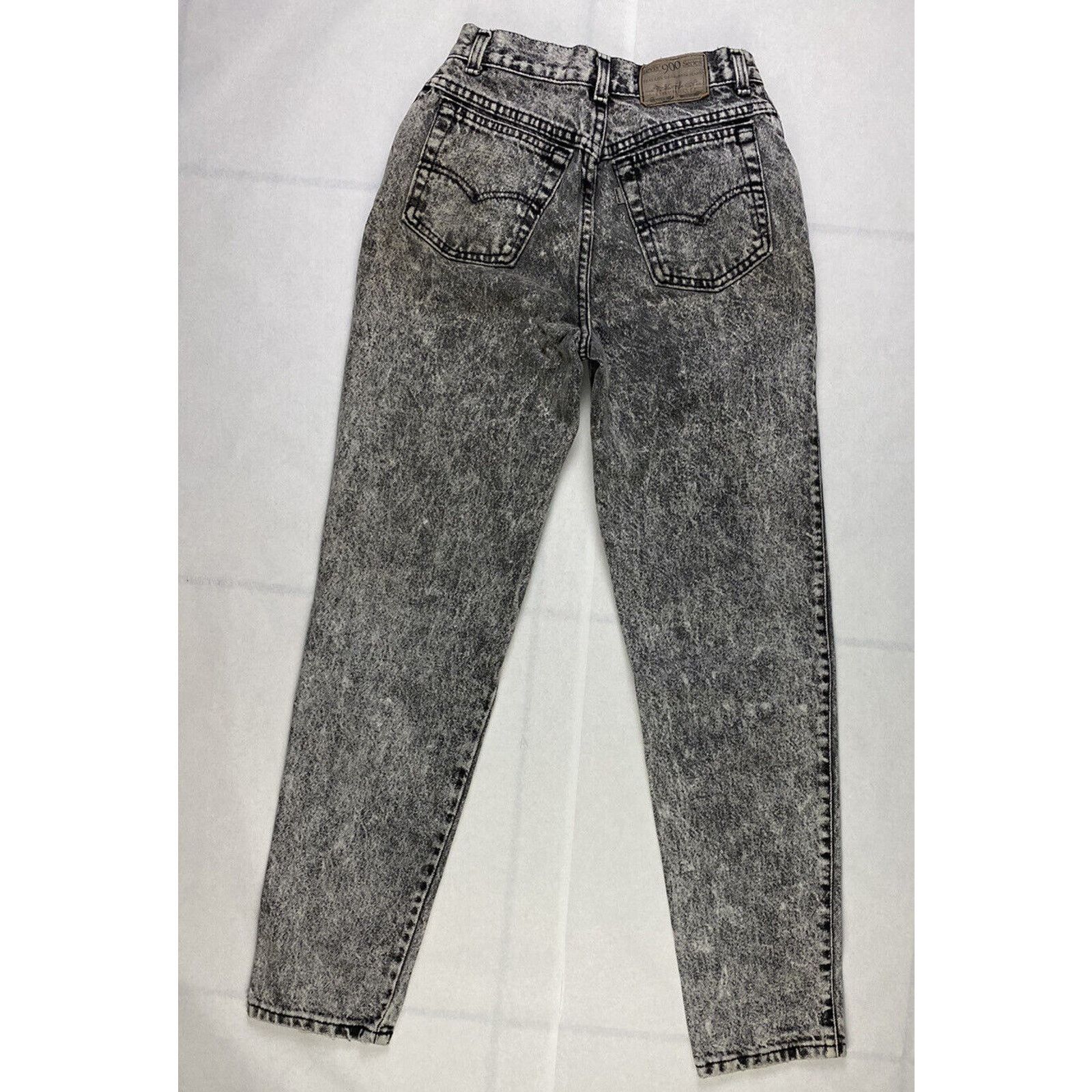 Levi's VTG 80s 90s Levi's 900 Series Acid Washed Jeans Denim Gray Size 24" / US 00 / IT 34 - 6 Thumbnail