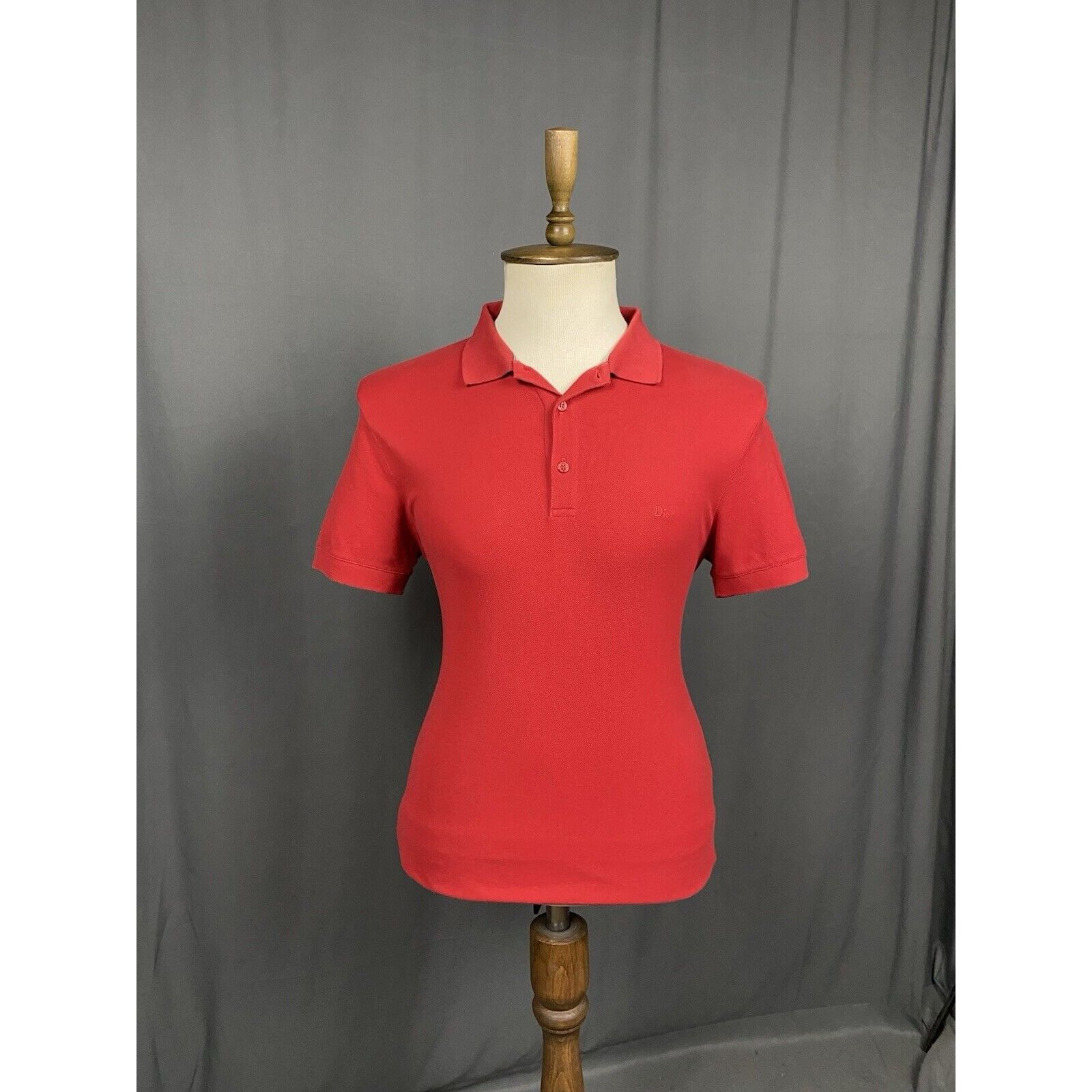 Dior MINT! Dior Homme Small Logo Men's Red Polo T-Shirt Size 50 Size US M / EU 48-50 / 2 - 1 Thumbnail