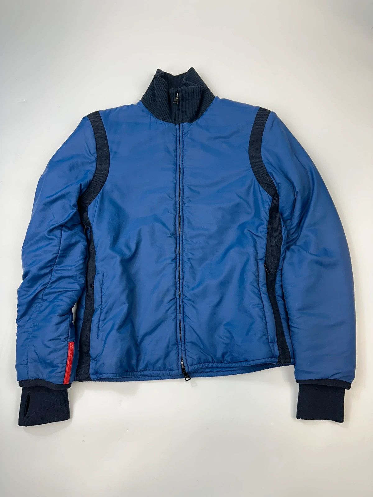 Prada Prada Sport Early Sample Electric Blue Padded Nylon Jacket Size US M / EU 48-50 / 2 - 1 Thumbnail