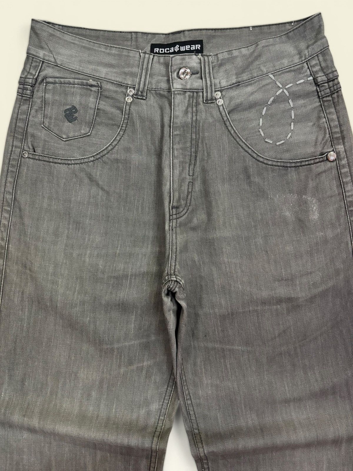 Rocawear Grunge Rocawear Baggy Ultility Dirty Washed Jeans Size US 34 / EU 50 - 3 Thumbnail