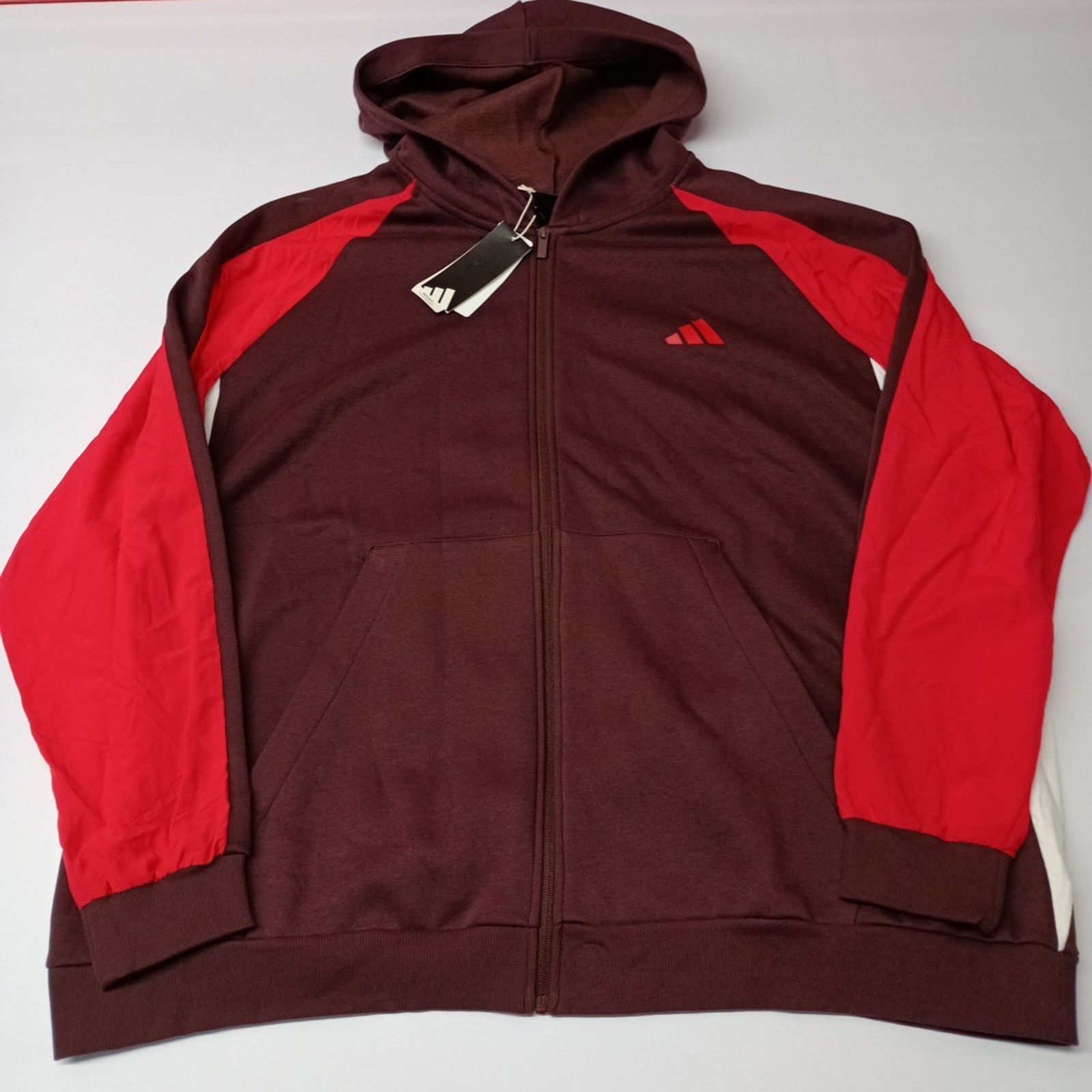 Adidas Adidas Sport Full Zip Hoodie Jacket Men's Size 4XL Ruby Red Size US XXL / EU 58 / 5 - 1 Thumbnail