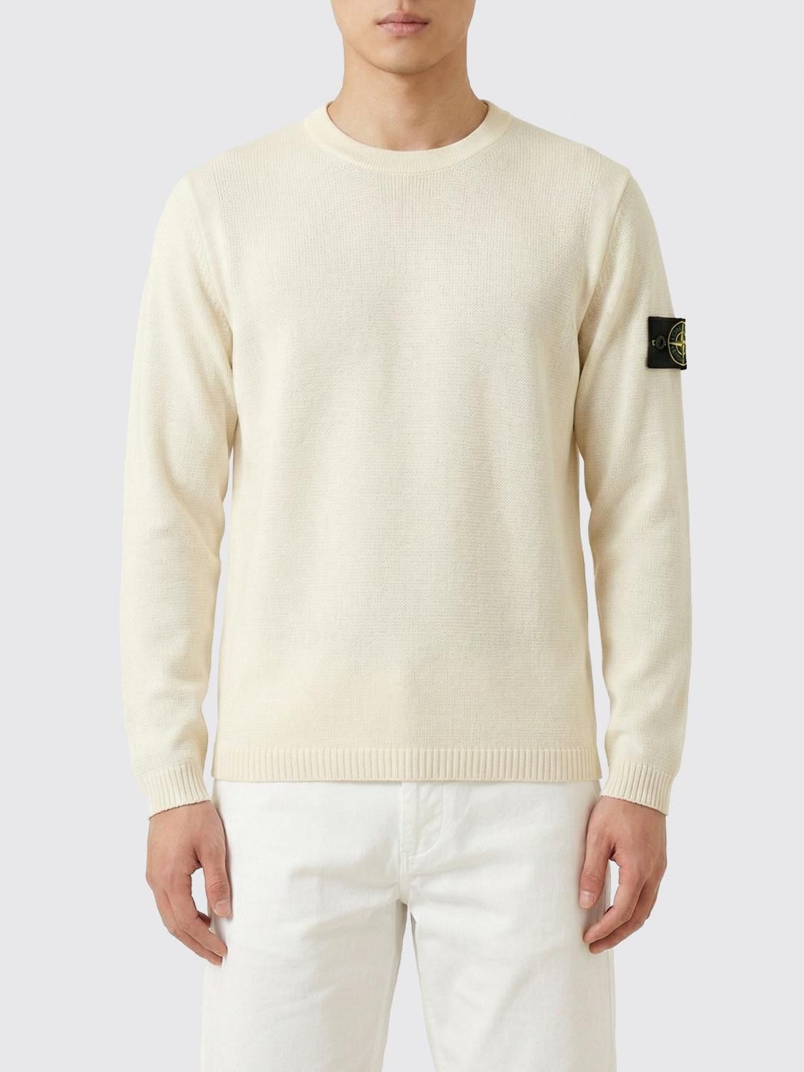 Stone Island Stone Island Sweater Men White Size US XL / EU 56 / 4 - 1 Thumbnail