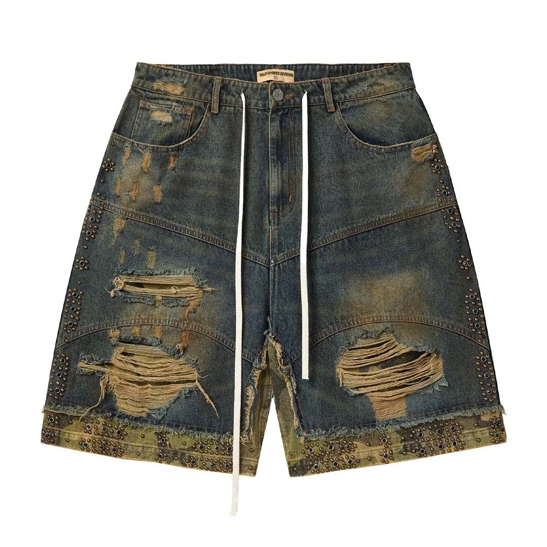 Vale Forever Double Dark Wash Blue Denim Jorts Size US 40 / EU 56 - 1 Thumbnail
