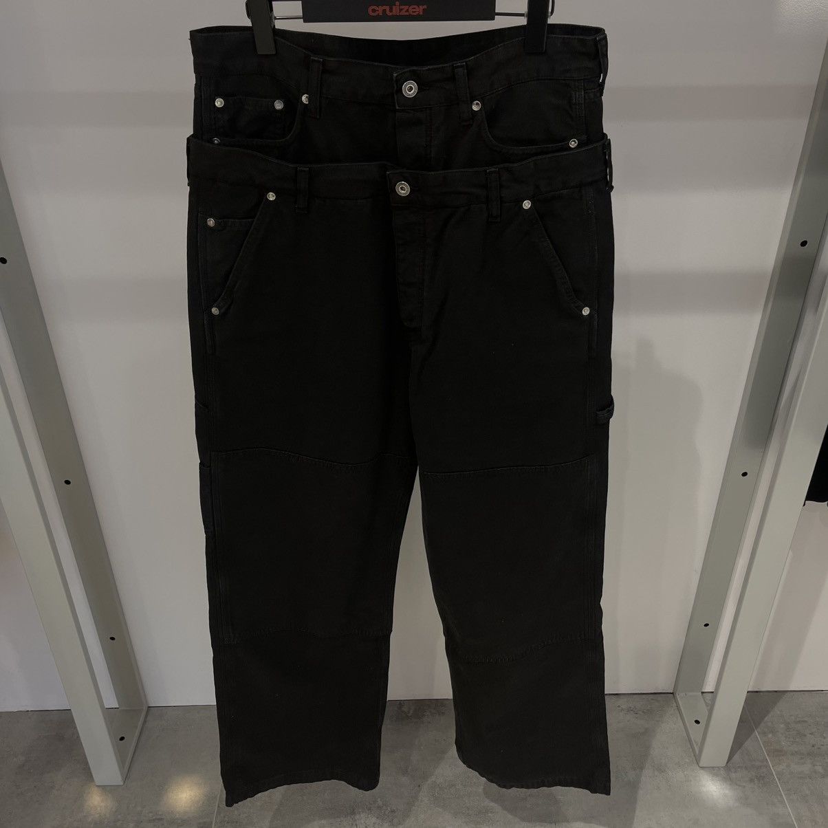 Off-White × Virgil Abloh Off-White Wide-Leg Layered Trousers Size US 34 / EU 50 - 1 Thumbnail