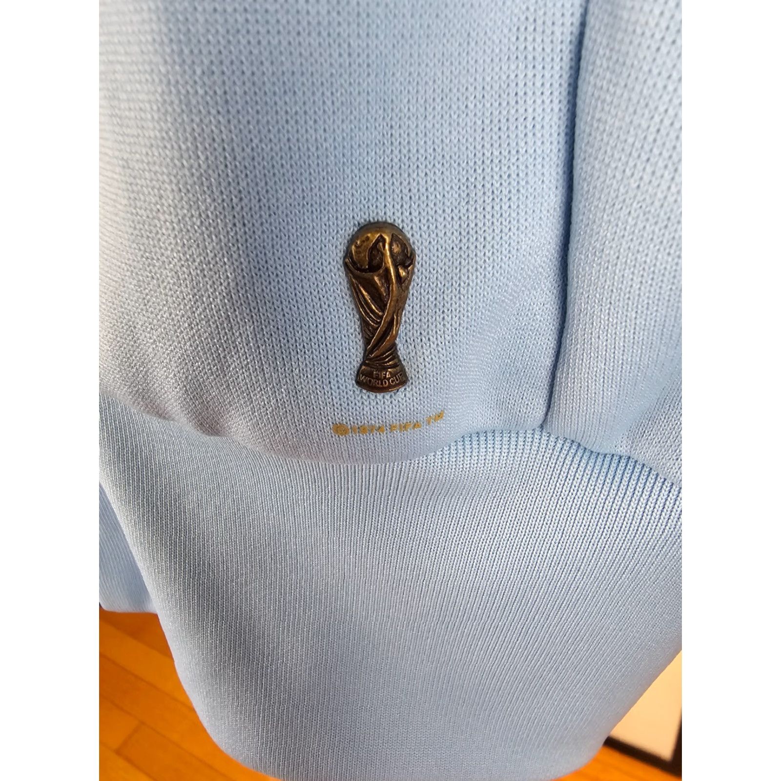 Adidas VINTAGE adidas TREFOIL FIFA ARGENTINA TRACK TOP JACKET Womens Medium SKY BLUE Track Jacket 15 INCH 19 INCH 24 INCH 25 INCH Size M / US 6-8 / IT 42-44 - 7 Thumbnail
