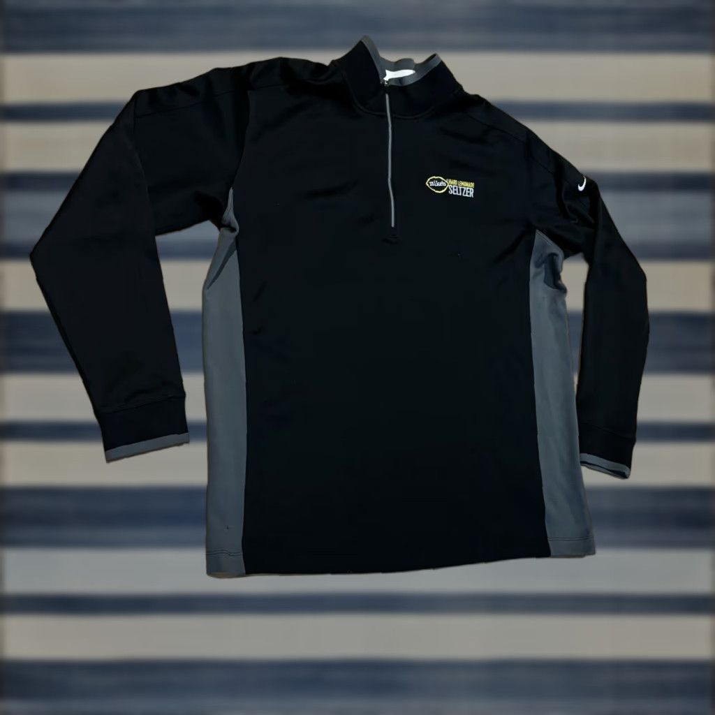 Nike Nike Dri Fit Black Long Sleeve 1/4 Zip Pullover Mike’s Hard Lemonade Men’s XL Size US XL / EU 56 / 4 - 1 Thumbnail