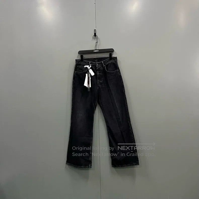 Acne Studios Acne Studios Black Washed Wide Leg Jeans Size US 30 / EU 46 - 1 Thumbnail