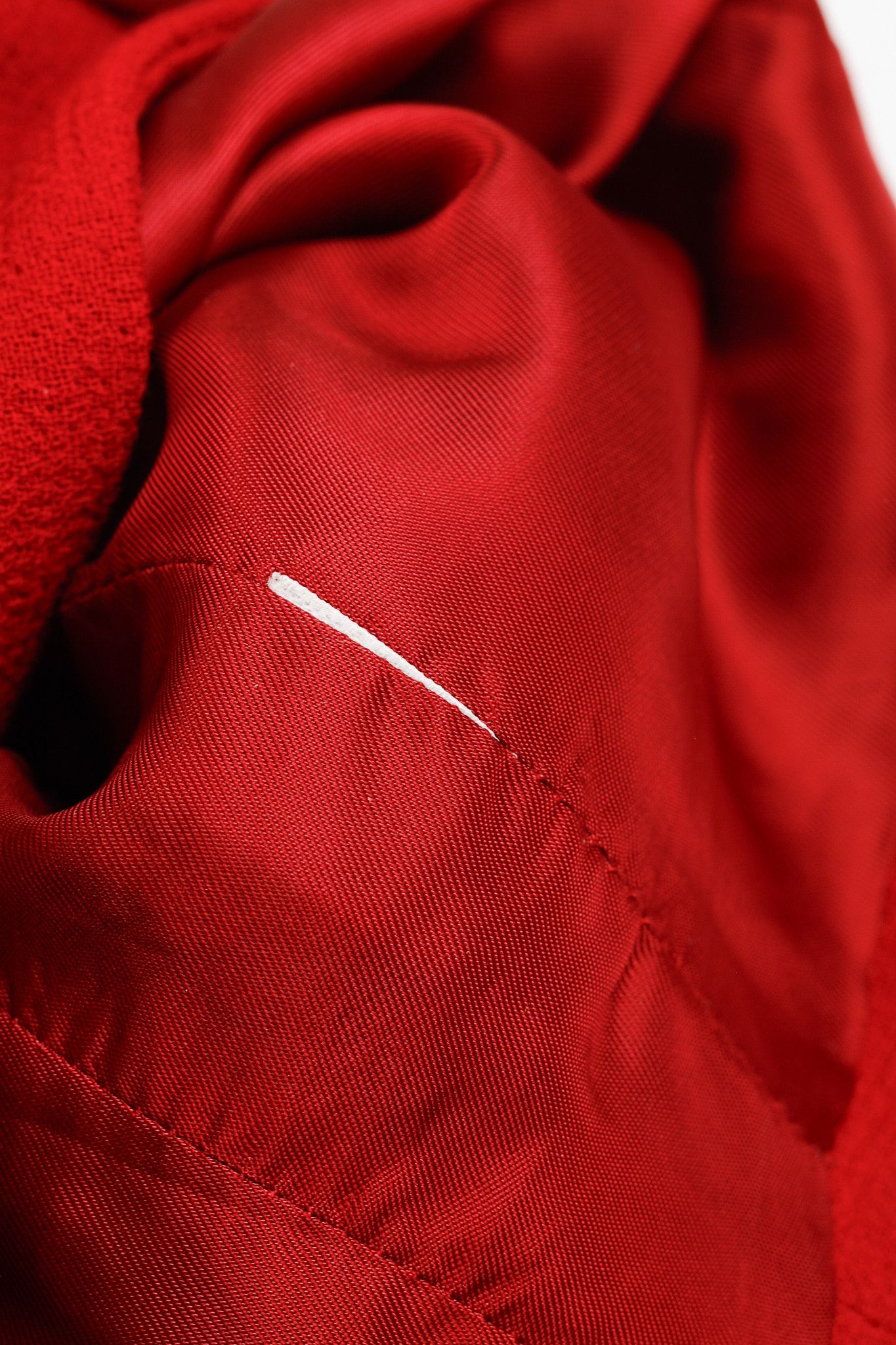 Loewe Loewe Red Crepe Double-Breasted Cropped Blazer Size M / US 6-8 / IT 42-44 - 9 Thumbnail