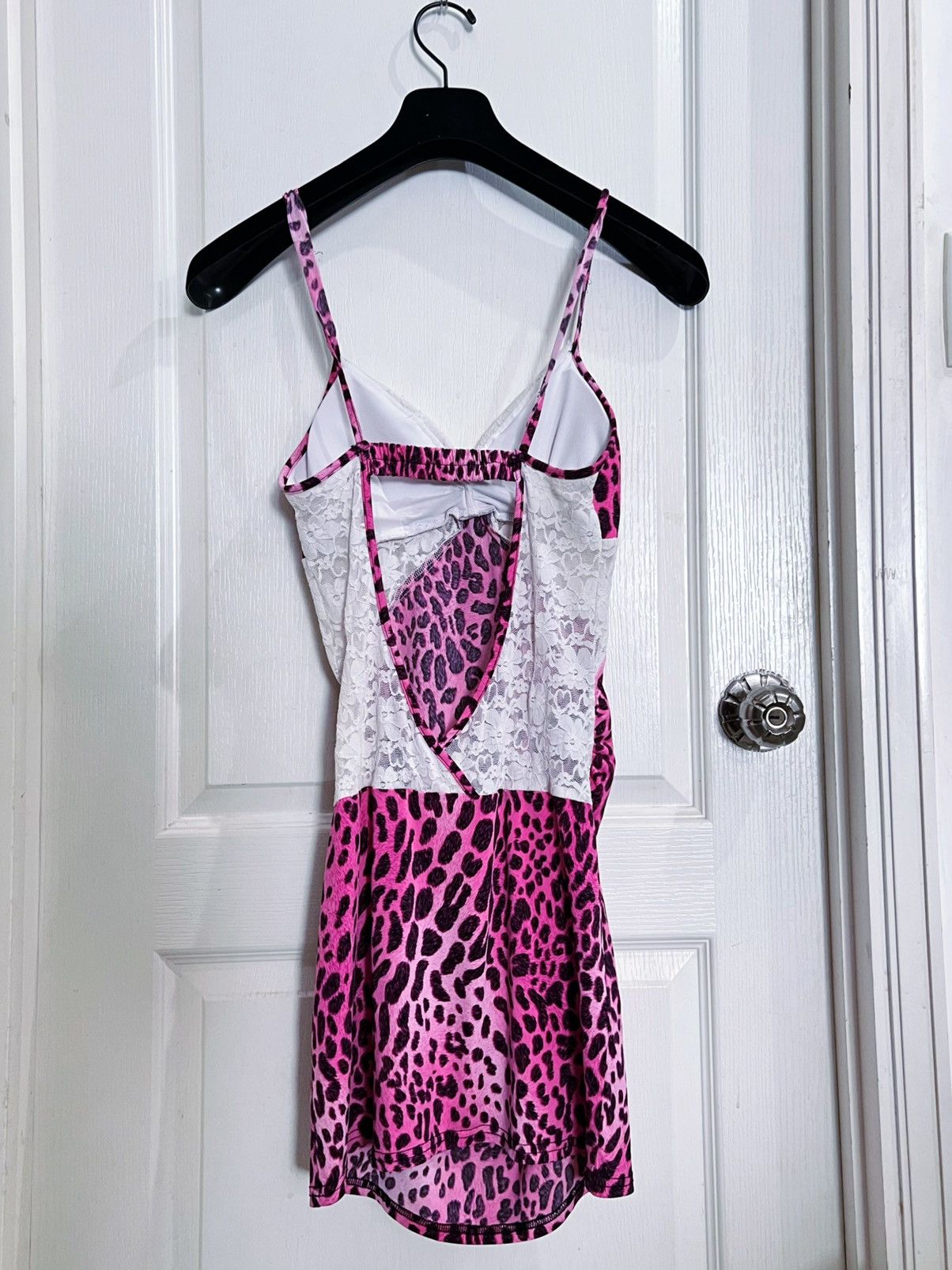 Japanese Brand Pink leopard backless y2k dress 💗💃🏻🎀 Size S / US 4 / IT 40 - 4 Thumbnail