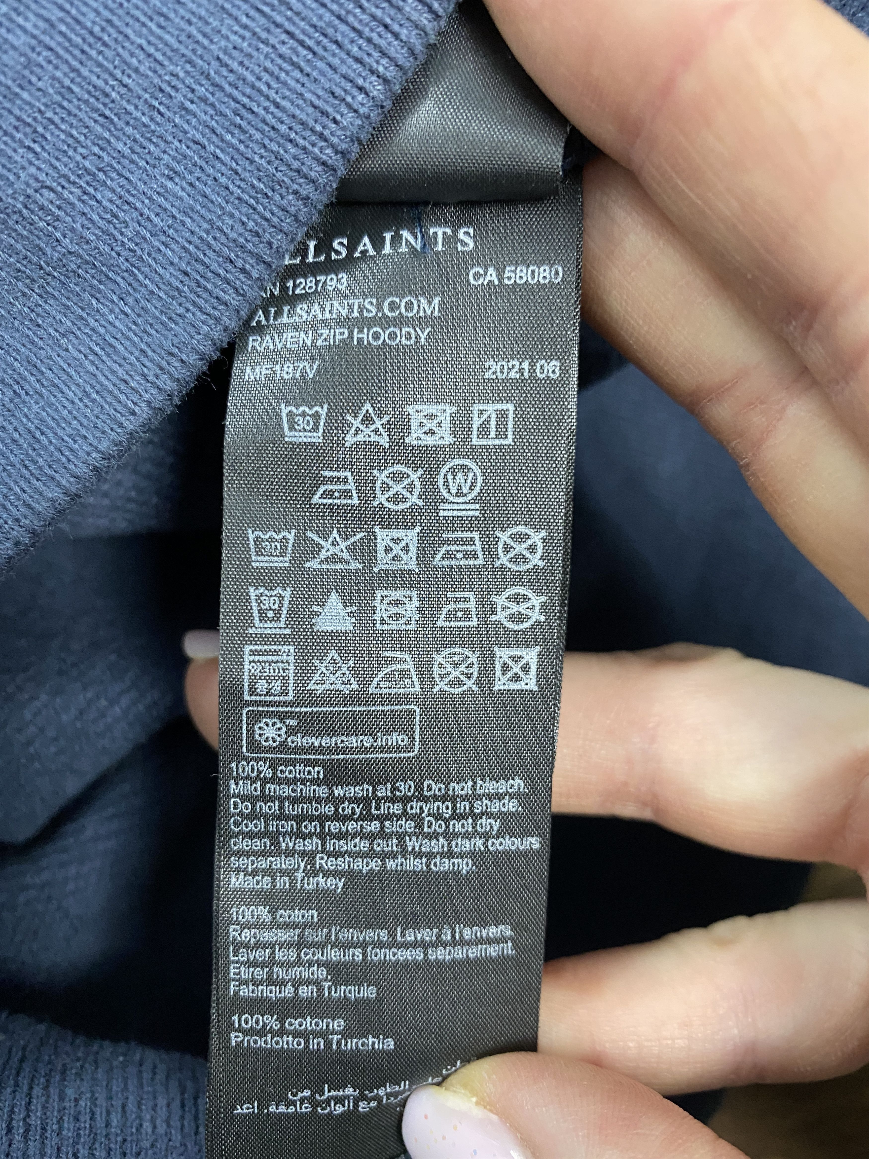 Allsaints Allsaints vintage zip hoodie y2k Size US M / EU 48-50 / 2 - 5 Thumbnail