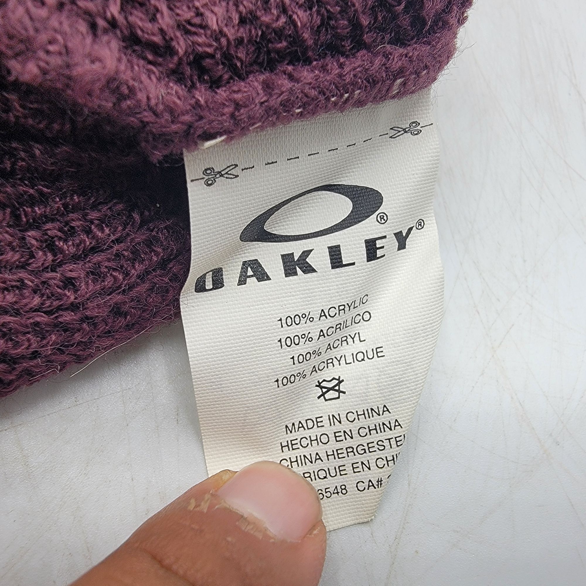 Oakley Oakley Adults Purple Beanie Casual Outdoors Lightweight Comf Size ONE SIZE - 6 Thumbnail
