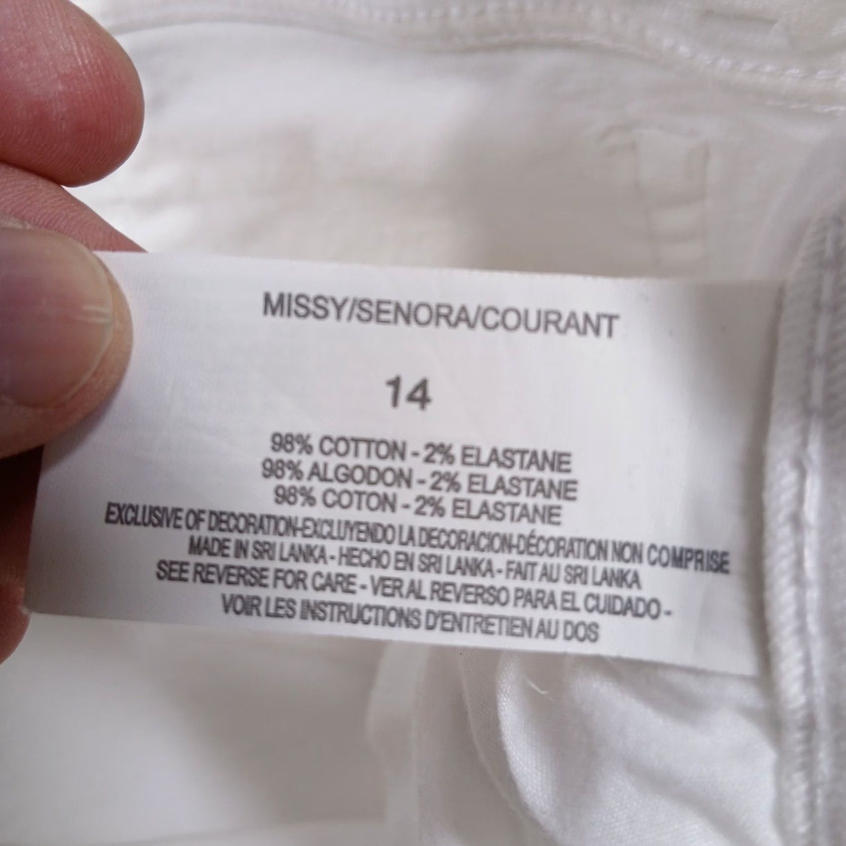 Gloria Vanderbilt Gloria Vanderbilt Amanda Skimmer Jeans White Embroidered Pockets Womens 14 Size 36" / US 14 / IT 50 - 5 Thumbnail