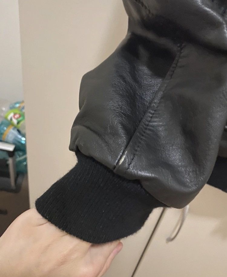 Schott × Vintage Schott NYC Vintage Leather Bomber Jacket BLACK Size US L / EU 52-54 / 3 - 7 Thumbnail
