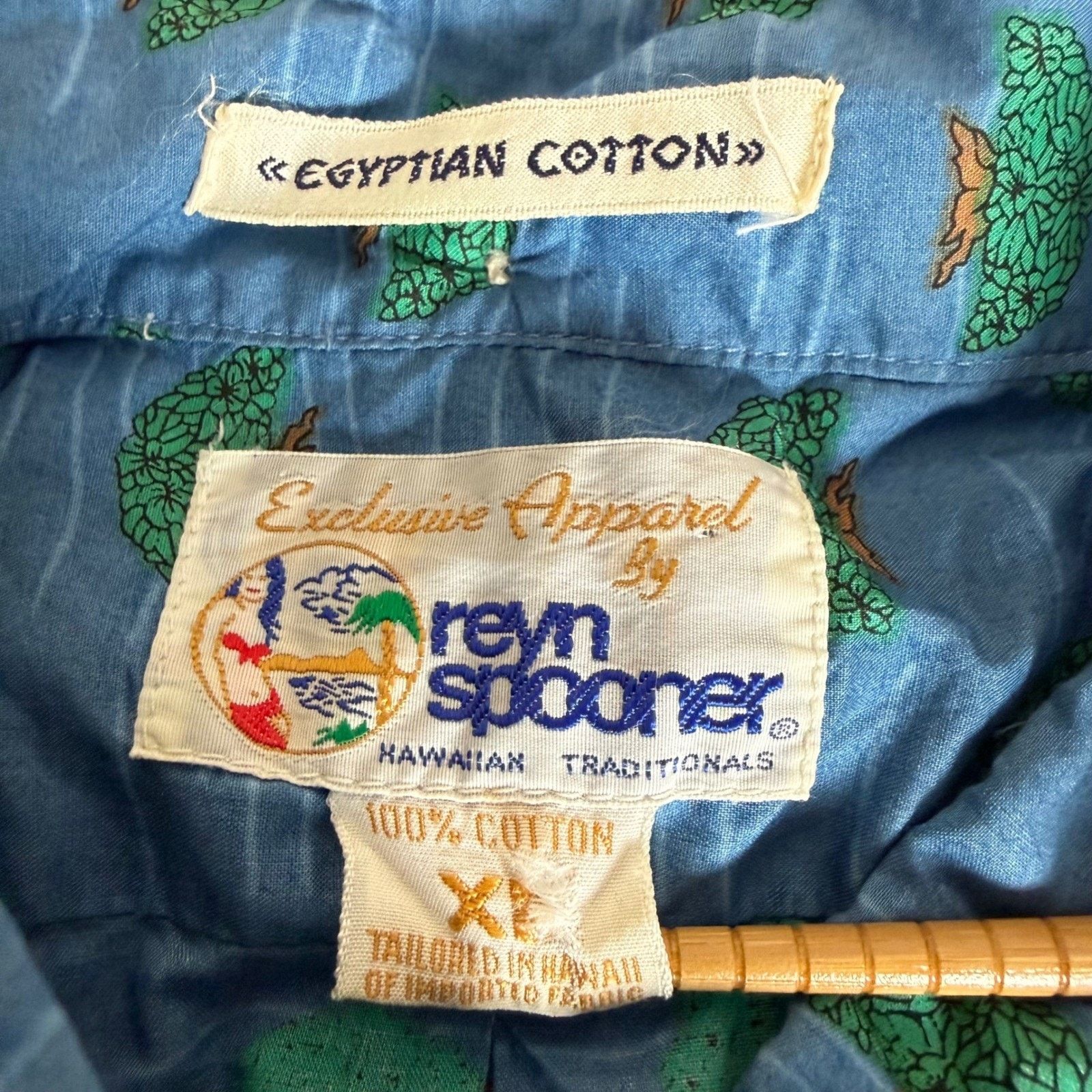 Reyn Spooner Reyn Spooner Hawaiian Shirt Men XL Blue Popover Aloha Size US XL / EU 56 / 4 - 2 Thumbnail