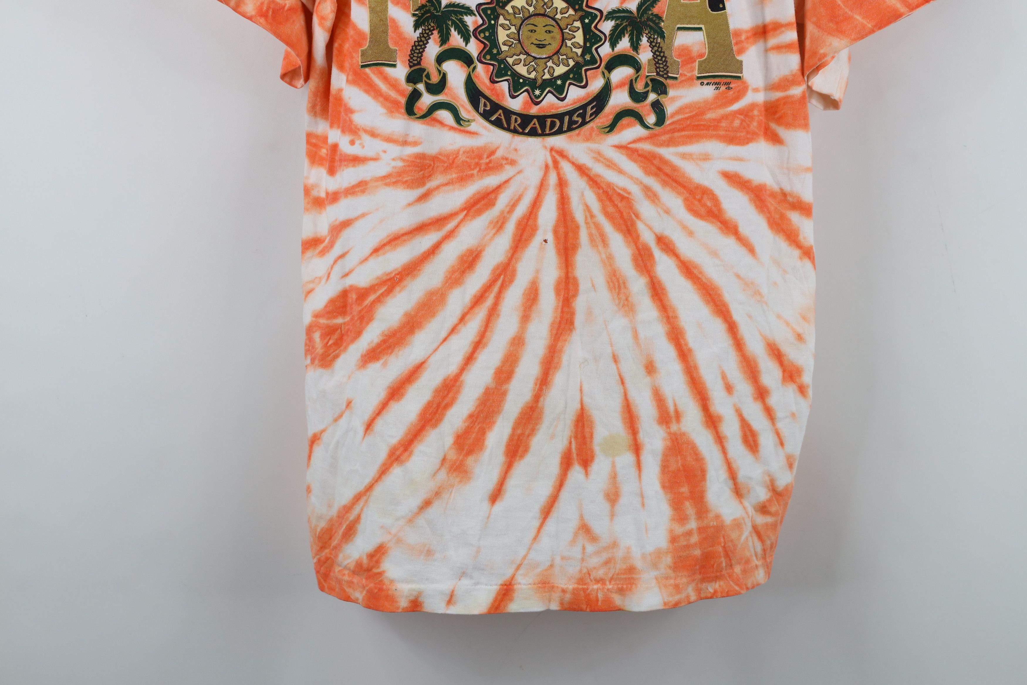 Vintage Vintage 90s Streetwear Tie Dye Paradise Florida T-Shirt Size L / US 10 / IT 46 - 3 Thumbnail