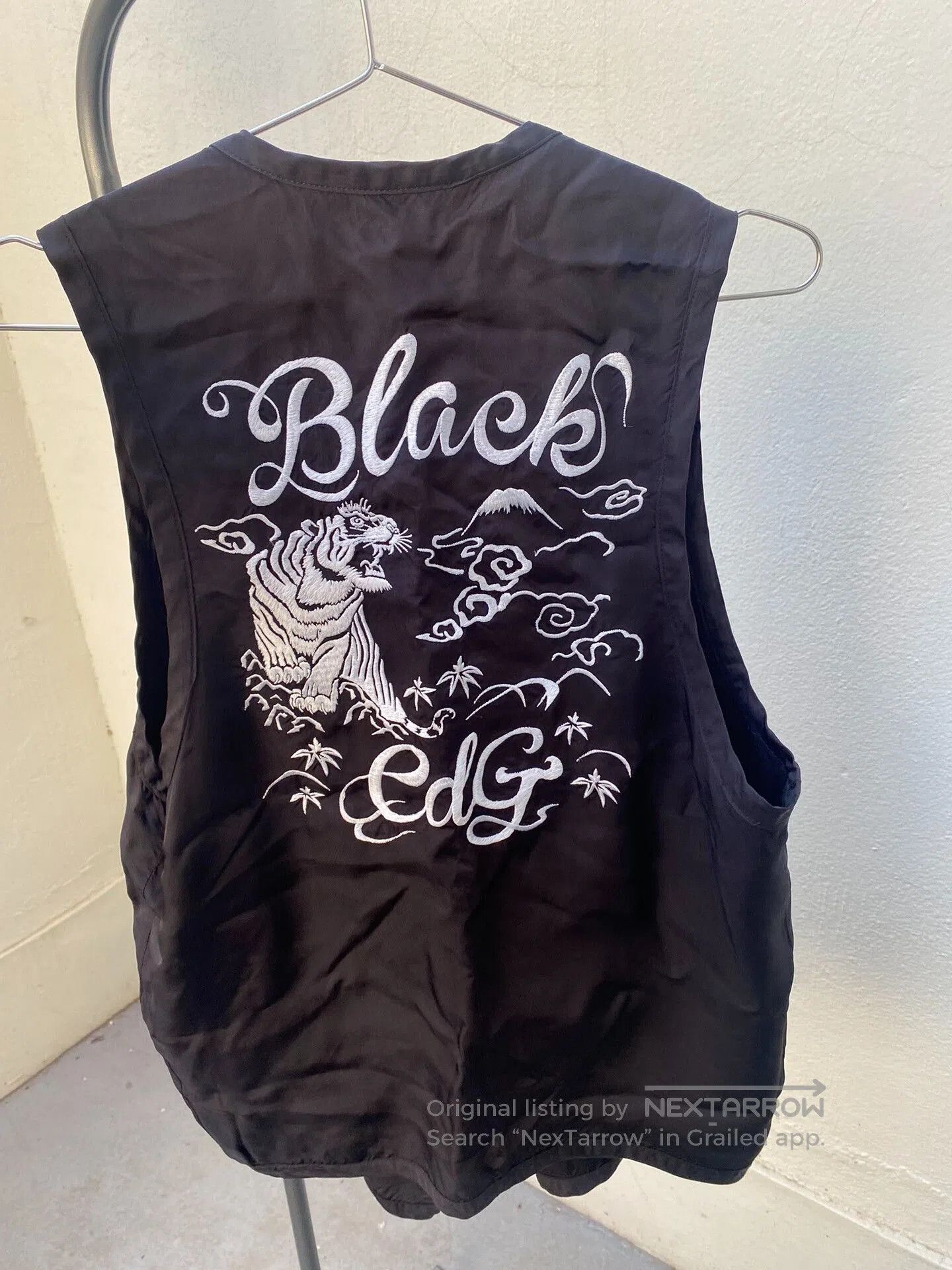 Comme des Garcons Black black satin embroidered vest by commedesgarcons. Size US S / EU 44-46 / 1 - 4 Thumbnail