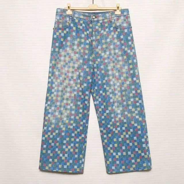 Louis Vuitton Louis Vuitton SS25 Printed Wide-Leg Jeans Size US 36 / EU 52 - 1 Thumbnail