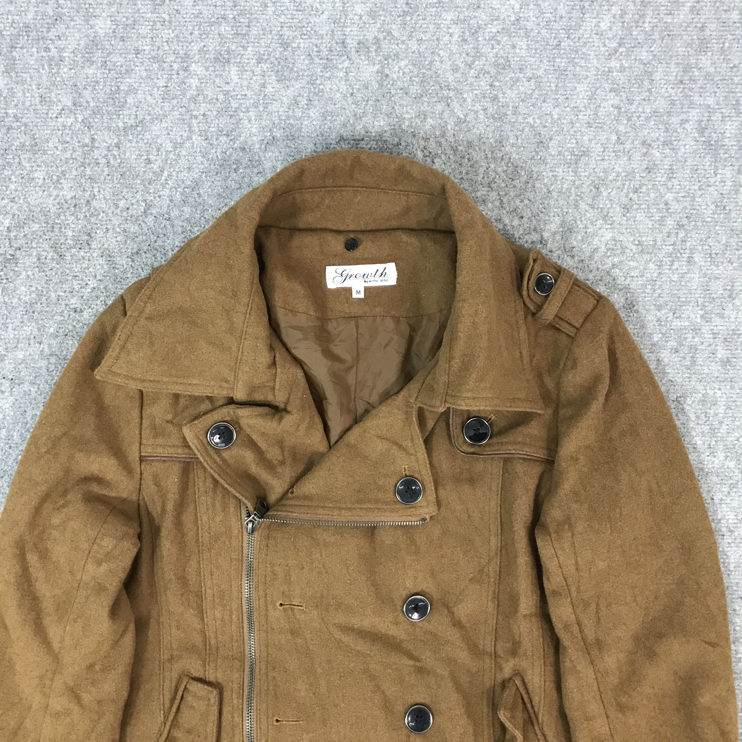 In The Attic × Japanese Brand IN THE ATTIC JAPAN WOOL DOUBLE COLLAR STYLE JACKET Size US M / EU 48-50 / 2 - 3 Thumbnail