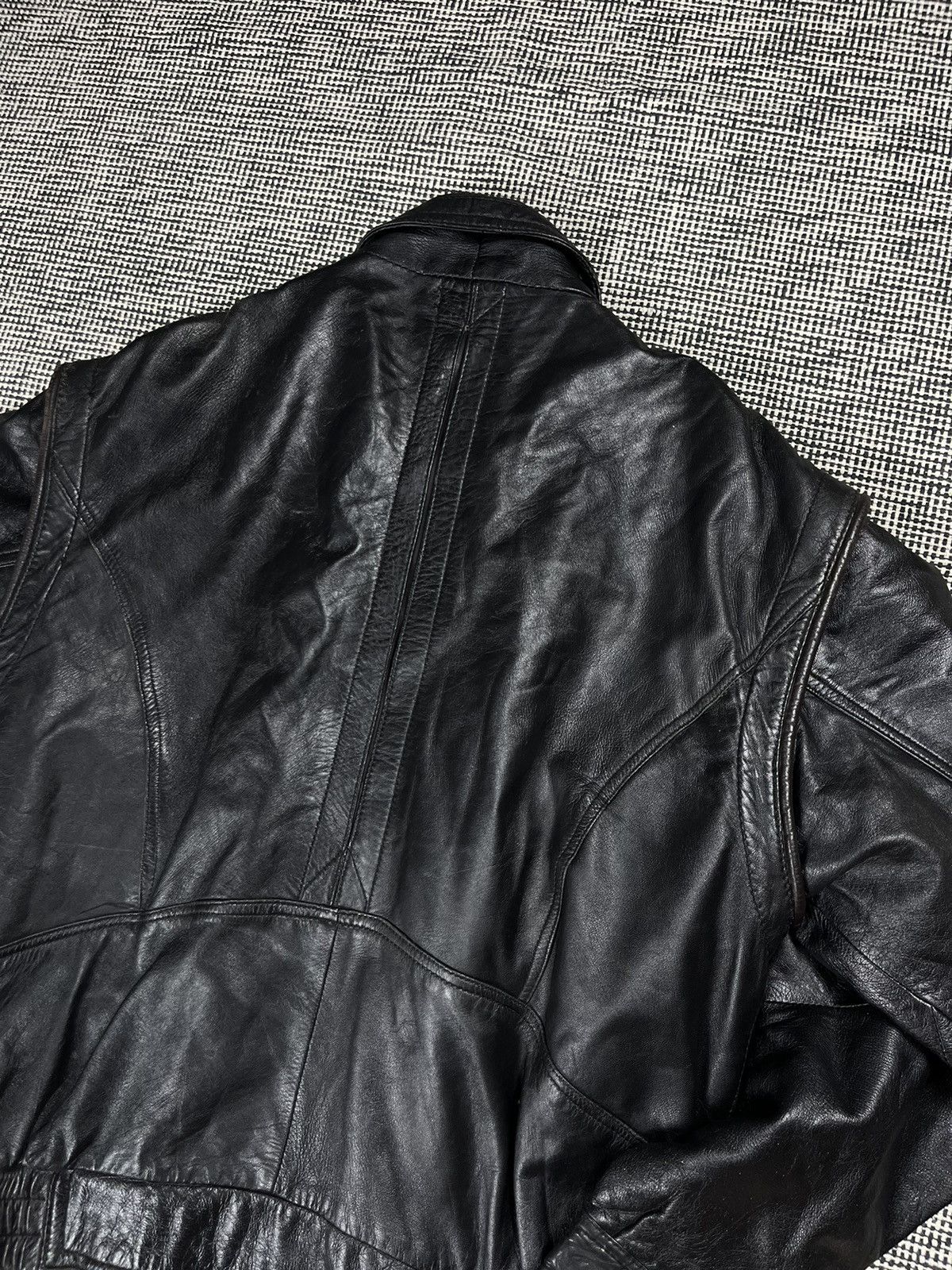 Genuine Leather ➕ vintage genuine leather boxy bomber jacket 2 in 1 vest Size US M / EU 48-50 / 2 - 7 Thumbnail