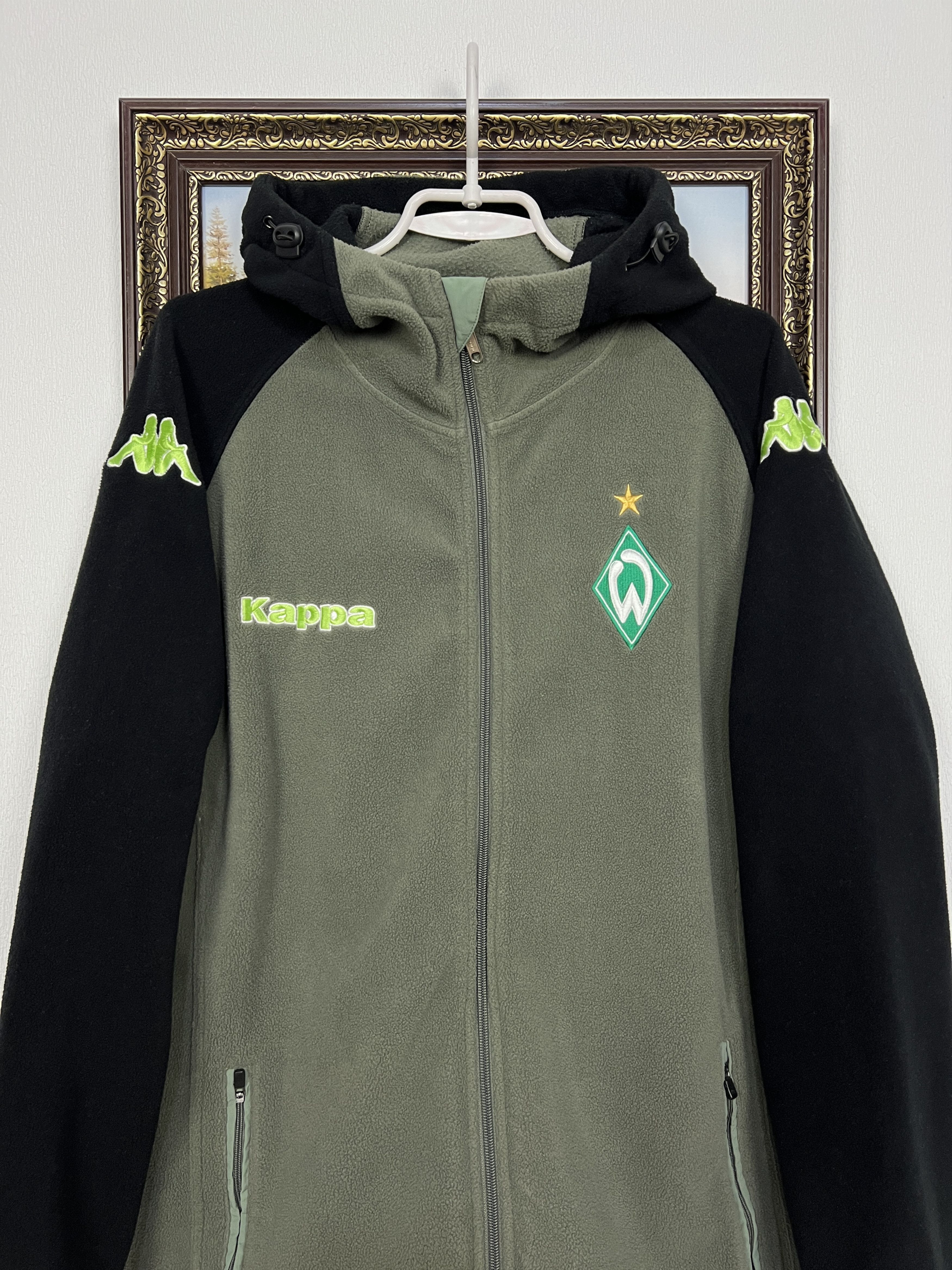 Kappa Vintage Kappa Werder Bremen Football Fleece Jacket Hooded Size US L / EU 52-54 / 3 - 2 Thumbnail