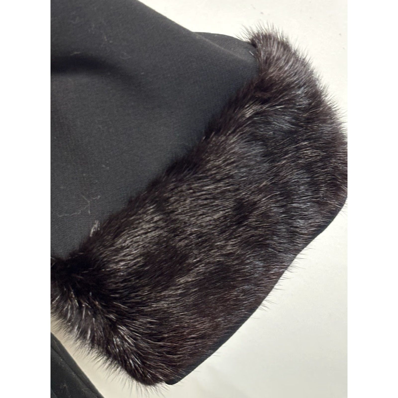 Doublet VINTAGE Meyer & Sons Wool Mink Jacket Coat Women's Double Breasted JackieO Mod Sz 12 Black Wool Mink Overcoat Ladies 12 Mens none Size XL / US 12-14 / IT 48-50 - 7 Thumbnail