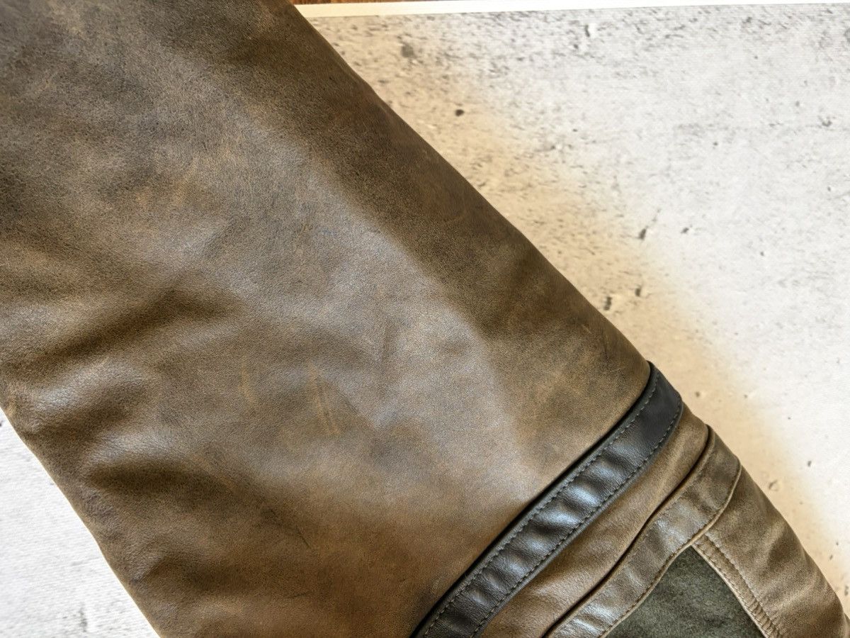Vintage Vintage 90s Volvo Truck Versity jacket leather and wool Size US XXL / EU 58 / 5 - 8 Thumbnail