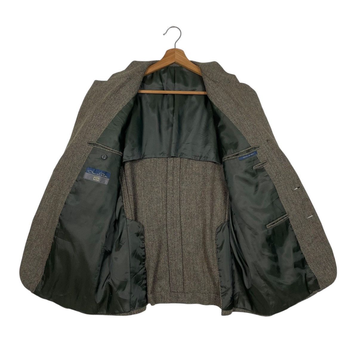 Oscar De La Renta Oscar De La Renta Herringbone Blazer Size US M / EU 48-50 / 2 - 11 Thumbnail