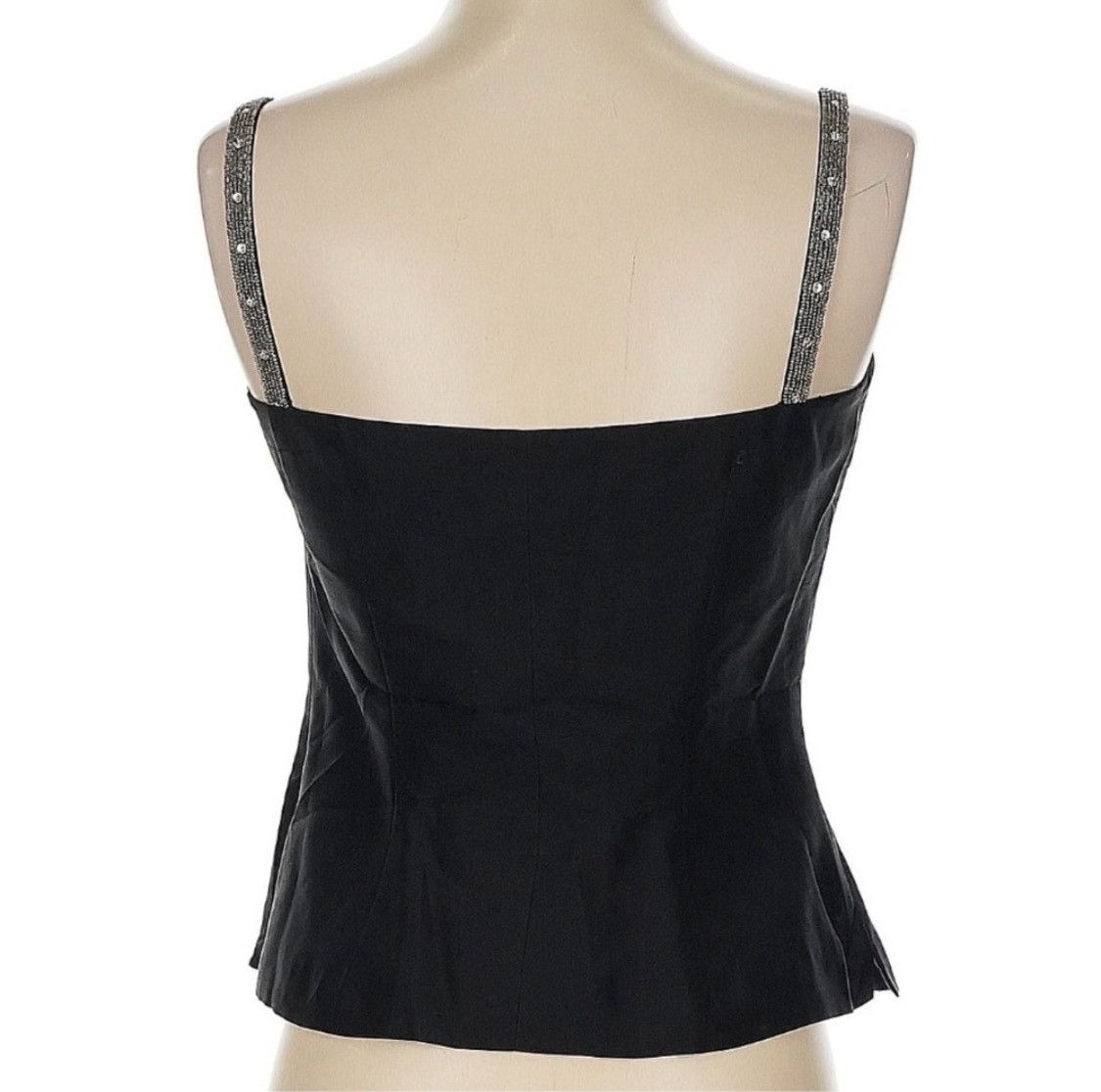 Other Black Beaded Tank Top Size S / US 4 / IT 40 - 2 Thumbnail