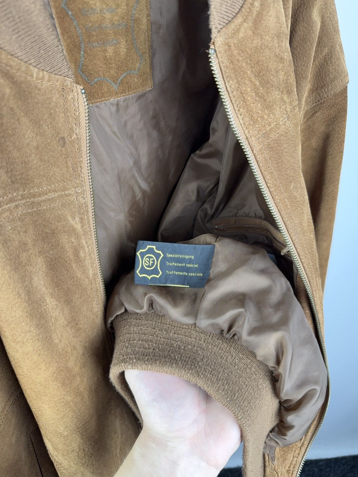 Leather Vintage Genuine Leather MOTO Bomber Jacket Rock Punk Rick Size US L / EU 52-54 / 3 - 9 Thumbnail