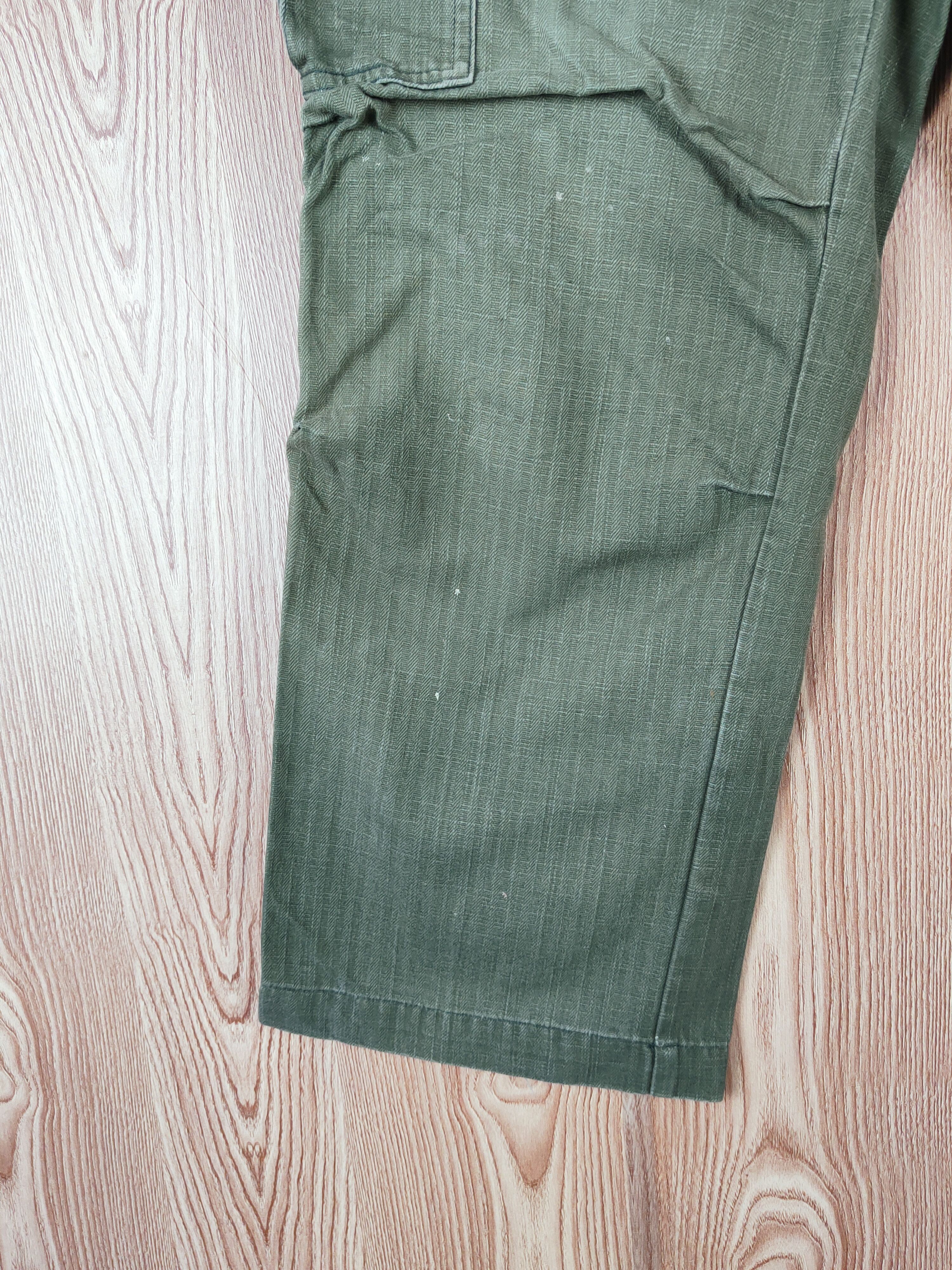 Japanese Brand Tora Green Faded Multipocket Tactical Cargo Pants #W334 Size US 28 / EU 44 - 4 Thumbnail
