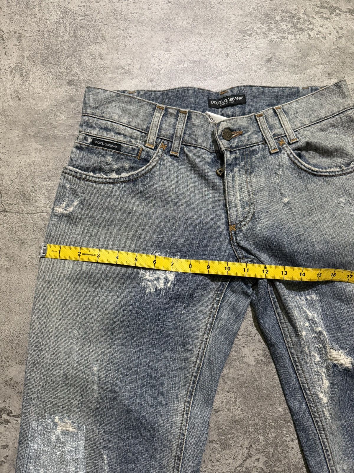Dolce & Gabbana DOLCE & GABBANA DISTRESSED BOOTCUT JEANS Size US 33 - 16 Thumbnail