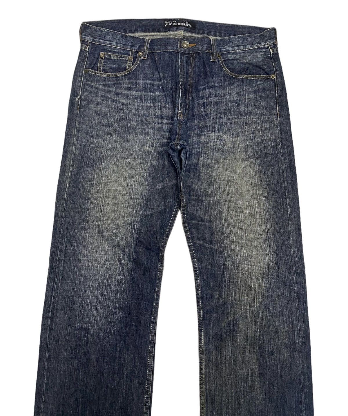 Hysteric Glamour × Japanese Brand ORIRIN 🇯🇵 DISTRESSED BAGGY DENIM JEANS SIZE 37 Size US 37 - 5 Thumbnail