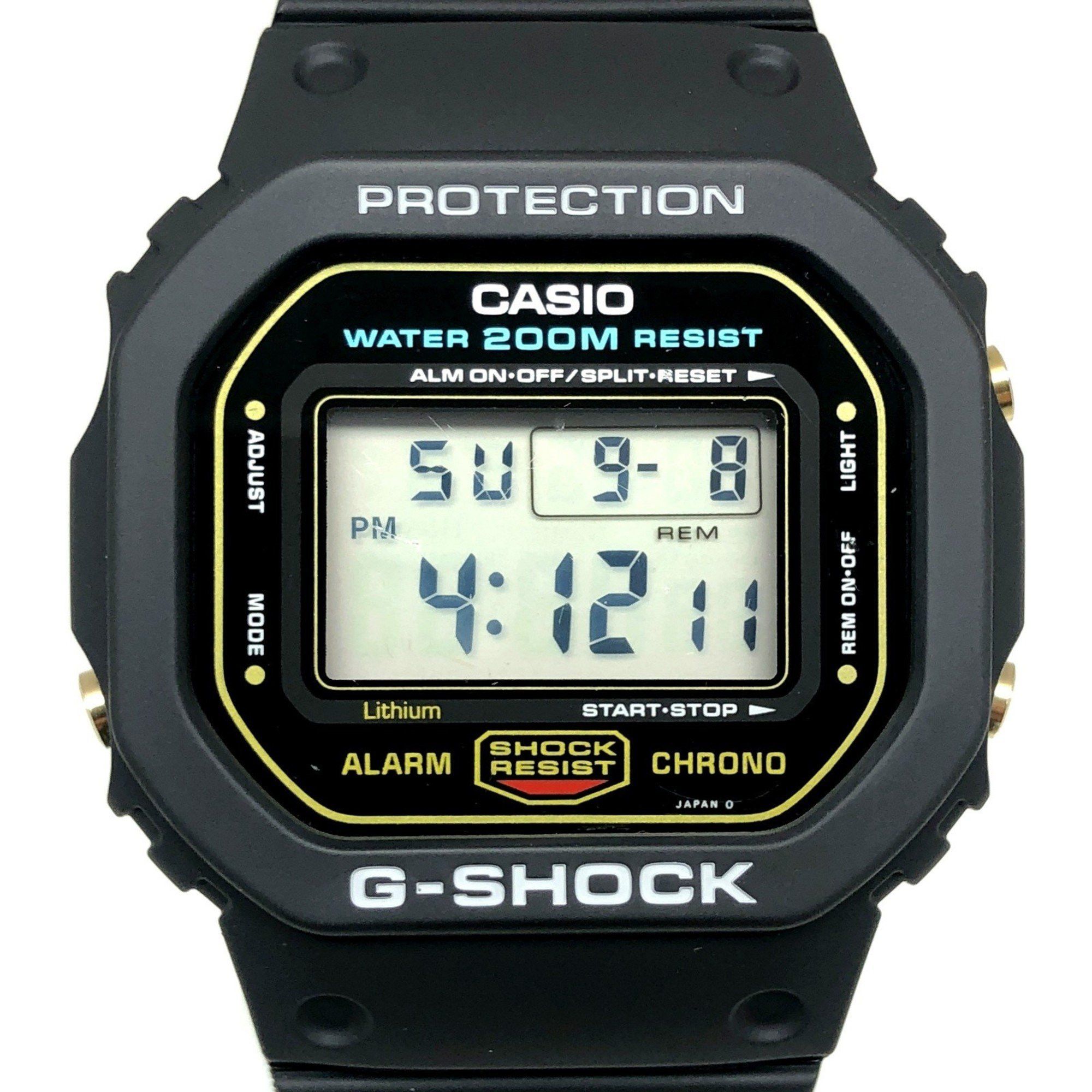 G-SHOCK CASIO Watch DW-5600C-9V M901 Officially restored product Overseas 200M Speed model Gold Ver. Green miniature bulb Released June 1987 SPEED Mikunigaoka store ITSLMP88I6F0
