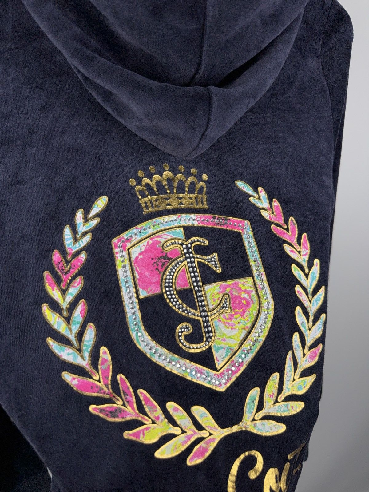 Juicy Couture Vintage 00s Retro Sexy Juicy Couture Full zip Hoodie Size L / US 10 / IT 46 - 10 Thumbnail