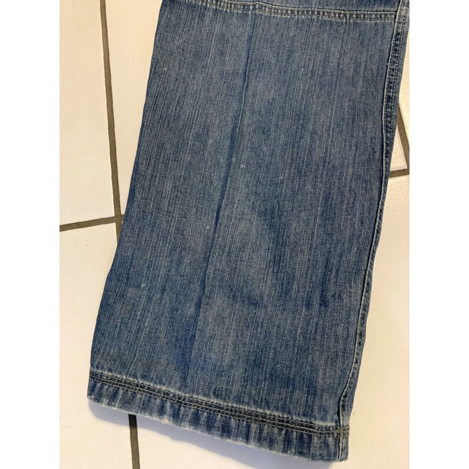 Vintage Eight 732 Men's Size 44x34 Blue Denim Jeans Casual Hip Hop Embroidered Pockets Size US 34 / EU 50 - 5 Thumbnail