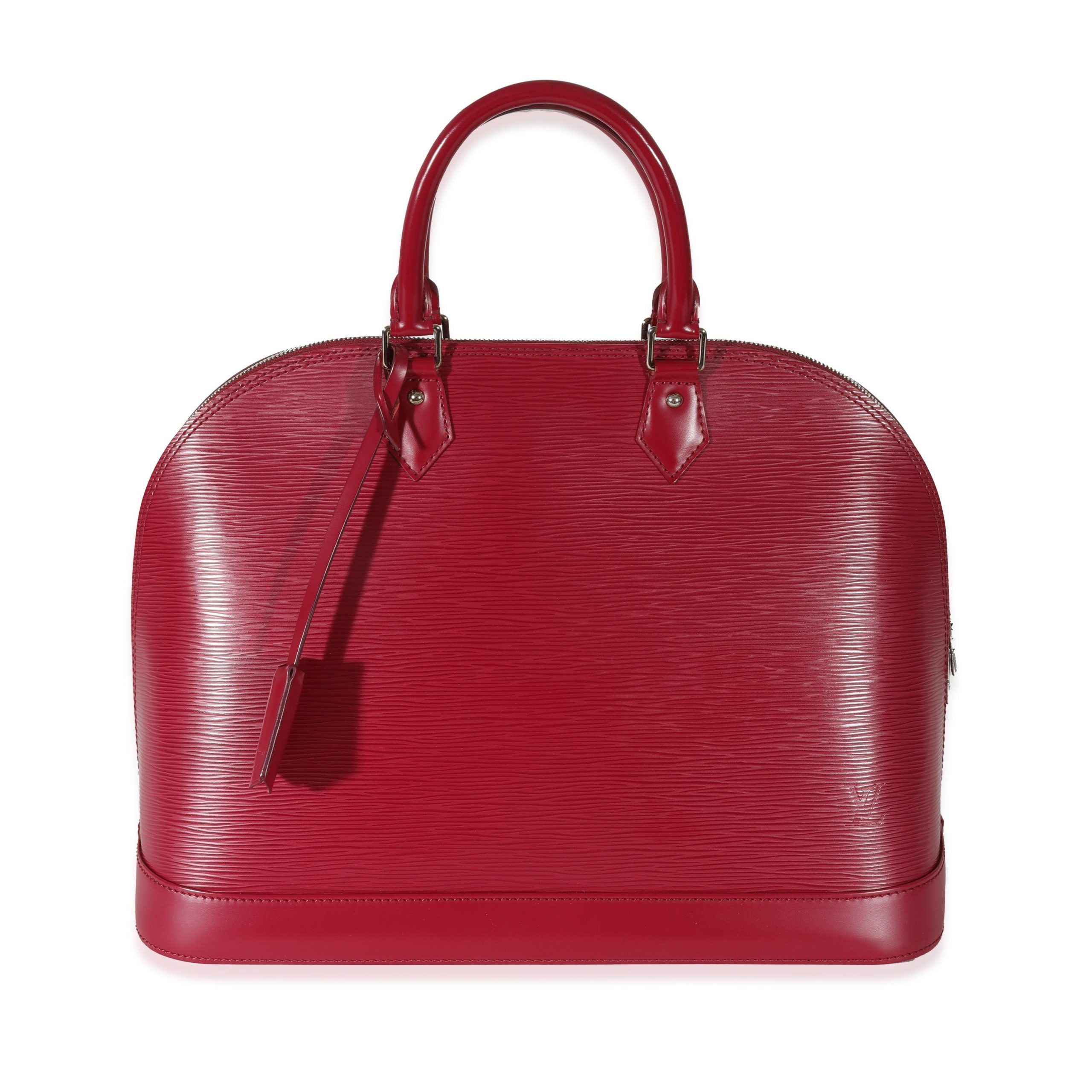 image of Louis Vuitton Fuchsia Epi Alma Gm in Red, Women's