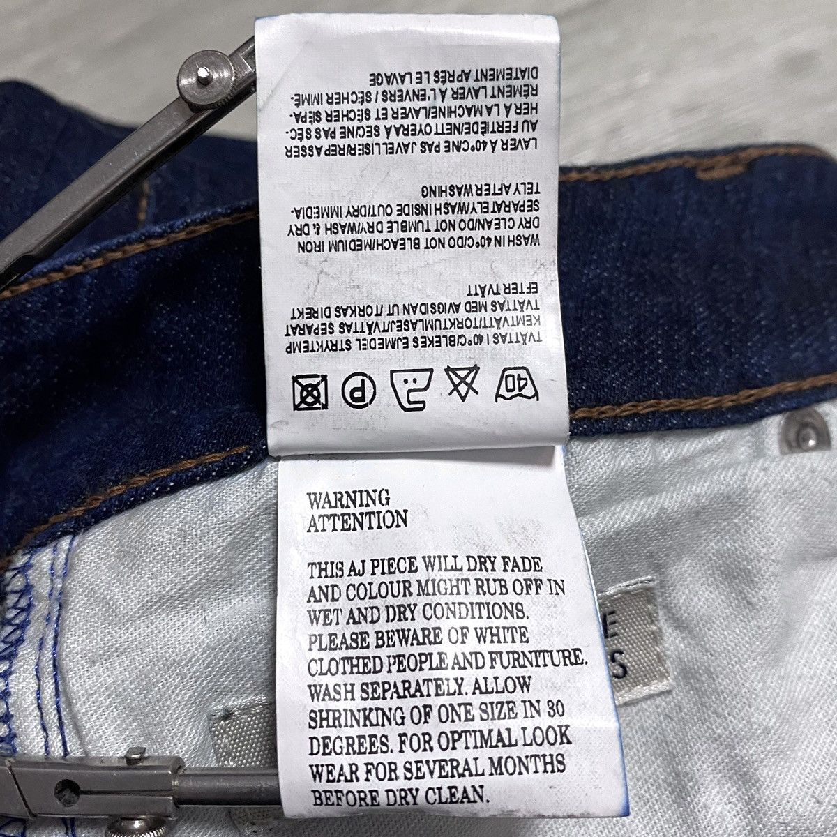 Acne Studios Vintage Acne Studios Hex DC Navy Cotton Jeans Denim 31/34 Size 31" - 15 Thumbnail