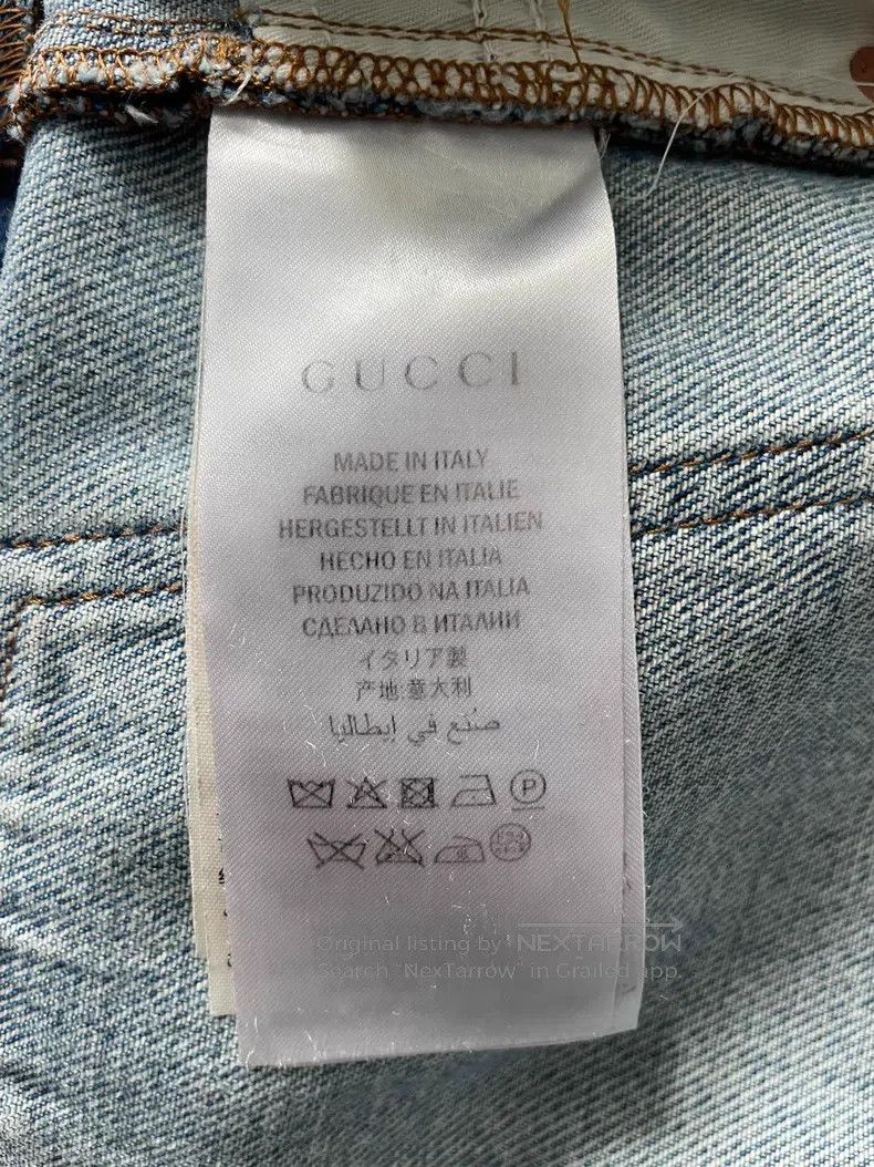 Gucci Gucci Embroidered flared denim pants Size 25" / US 0 / IT 36 - 8 Thumbnail