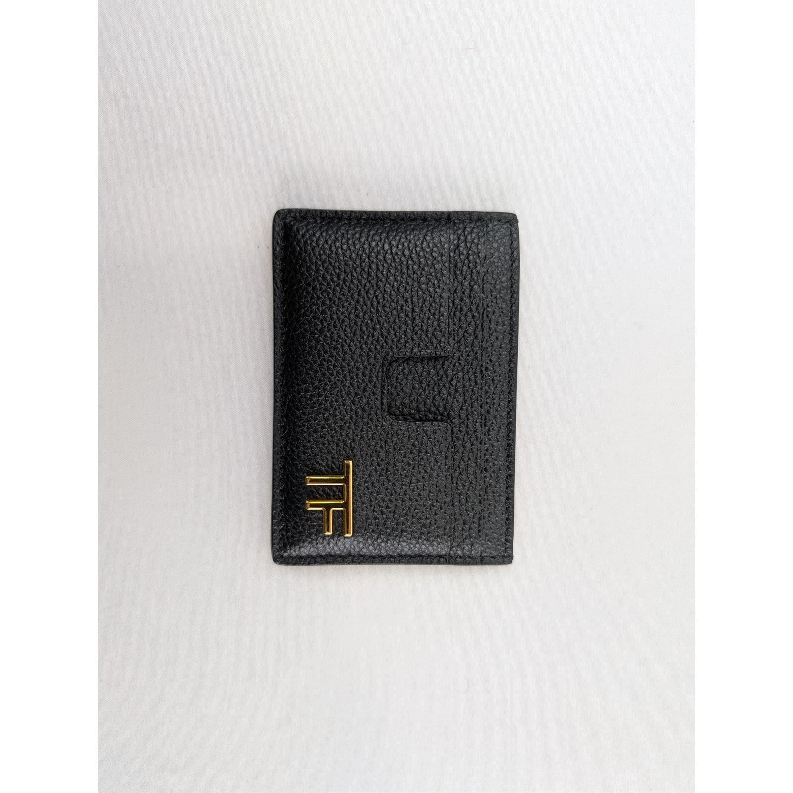 Tom Ford o1rshd1 Size: OS / Grain Leather Card Holder / Wallet Black Size ONE SIZE - 2 Thumbnail