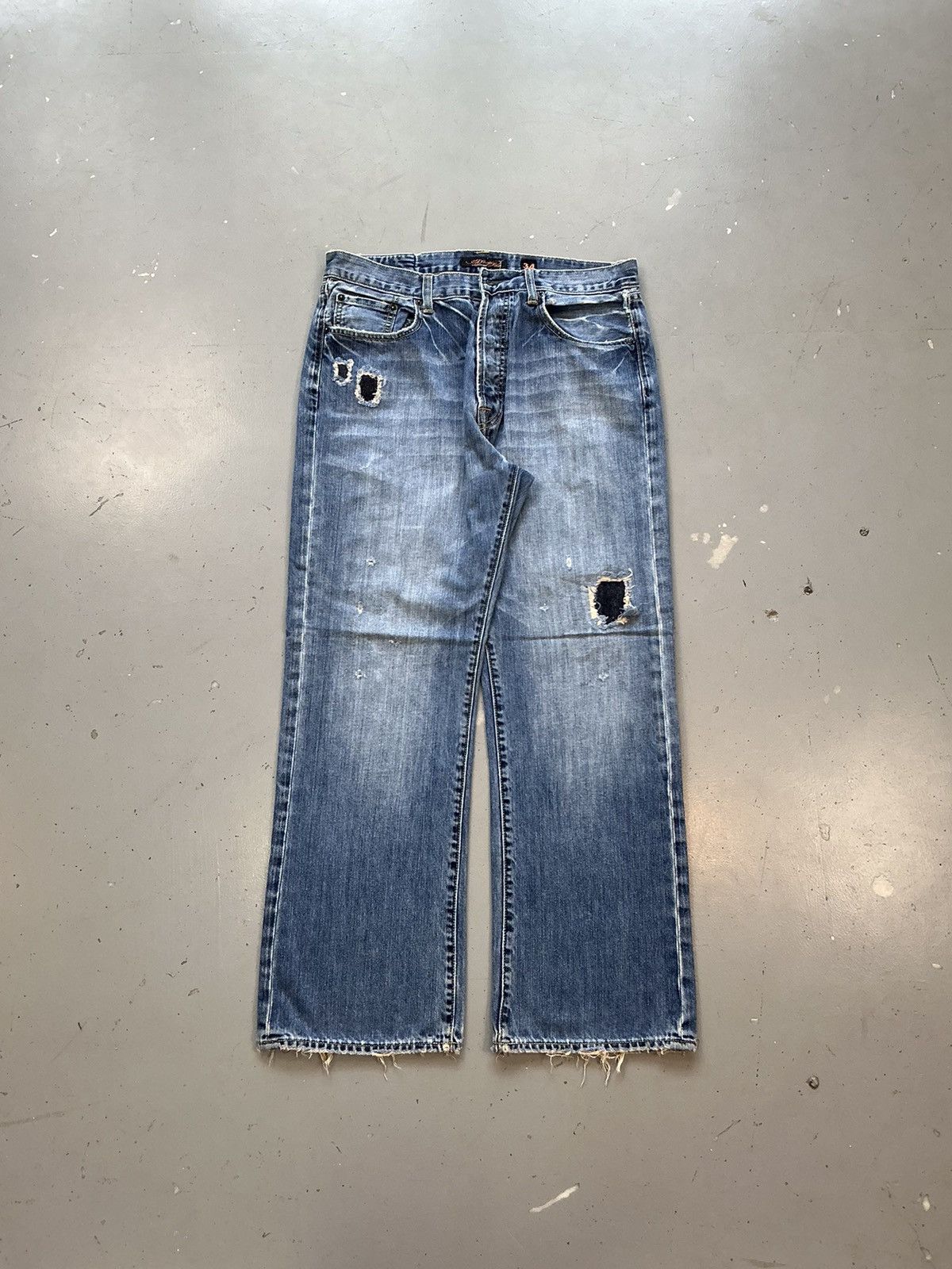 Ed Hardy × Vintage Vintage Edhardy distressed straight denim Size US 34 / EU 50 - 1 Thumbnail