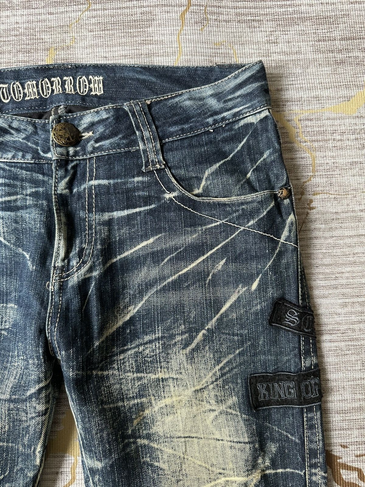 Japanese Brand Tommorow Claw Marks Patches Design Denim Size US 32 / EU 48 - 11 Thumbnail