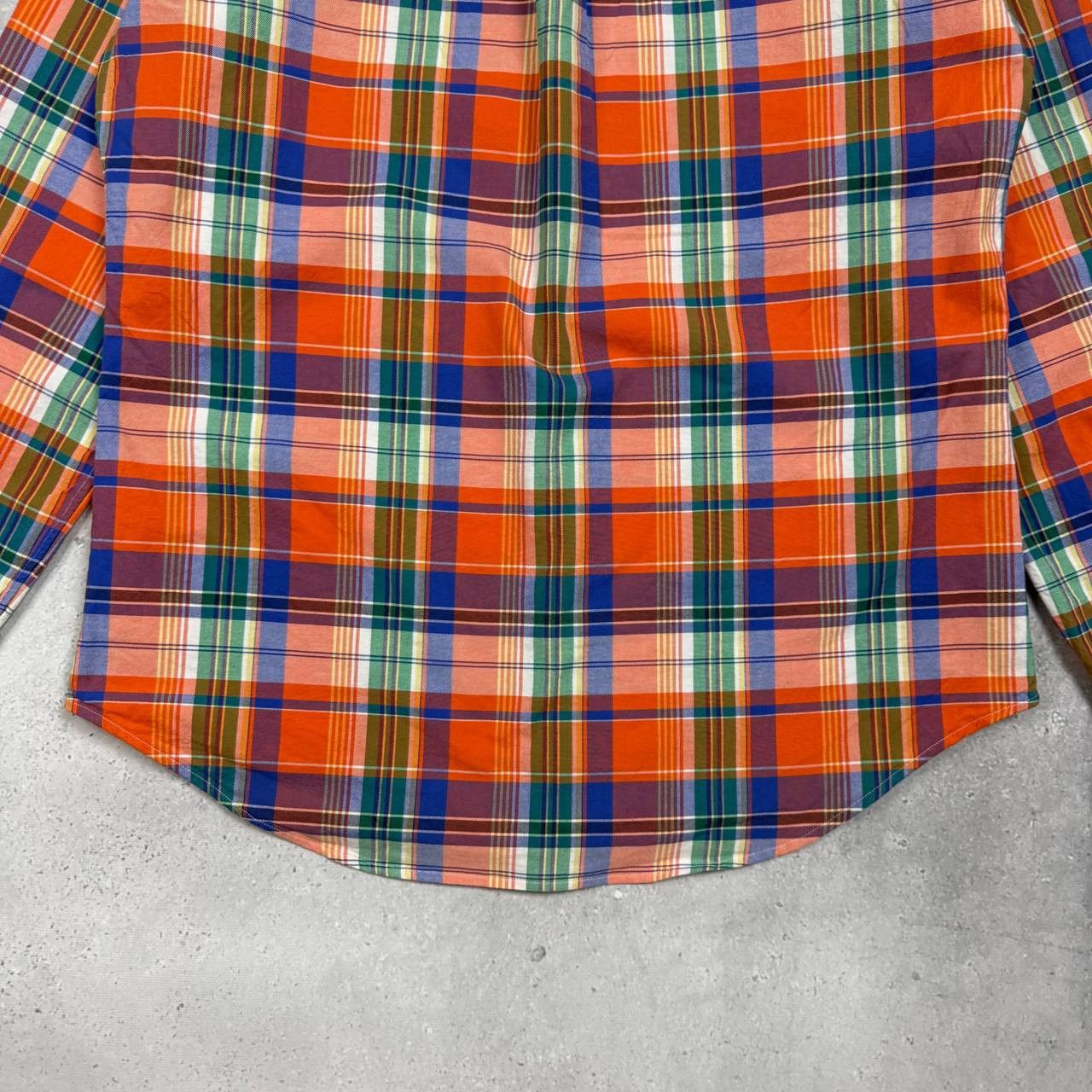 Ralph Lauren Ralph Lauren Slim Fit Stretch Oxford Plaid Button-Up Shirt Size US M / EU 48-50 / 2 - 20 Thumbnail
