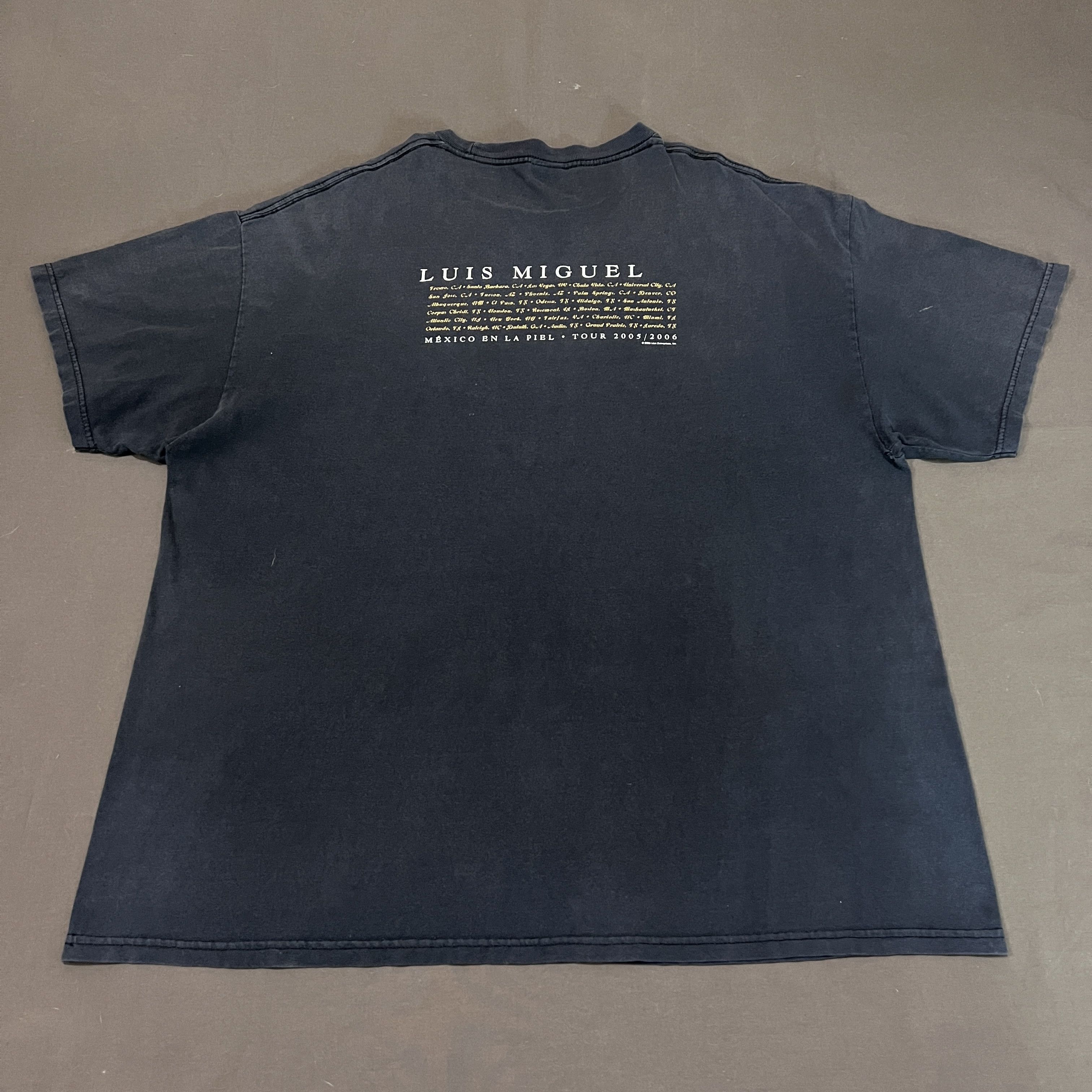 Band Tees Vintage Y2K Luis Miguel Promo Tour Tee 2XL Faded Latin pop Size US XXL / EU 58 / 5 - 10 Thumbnail