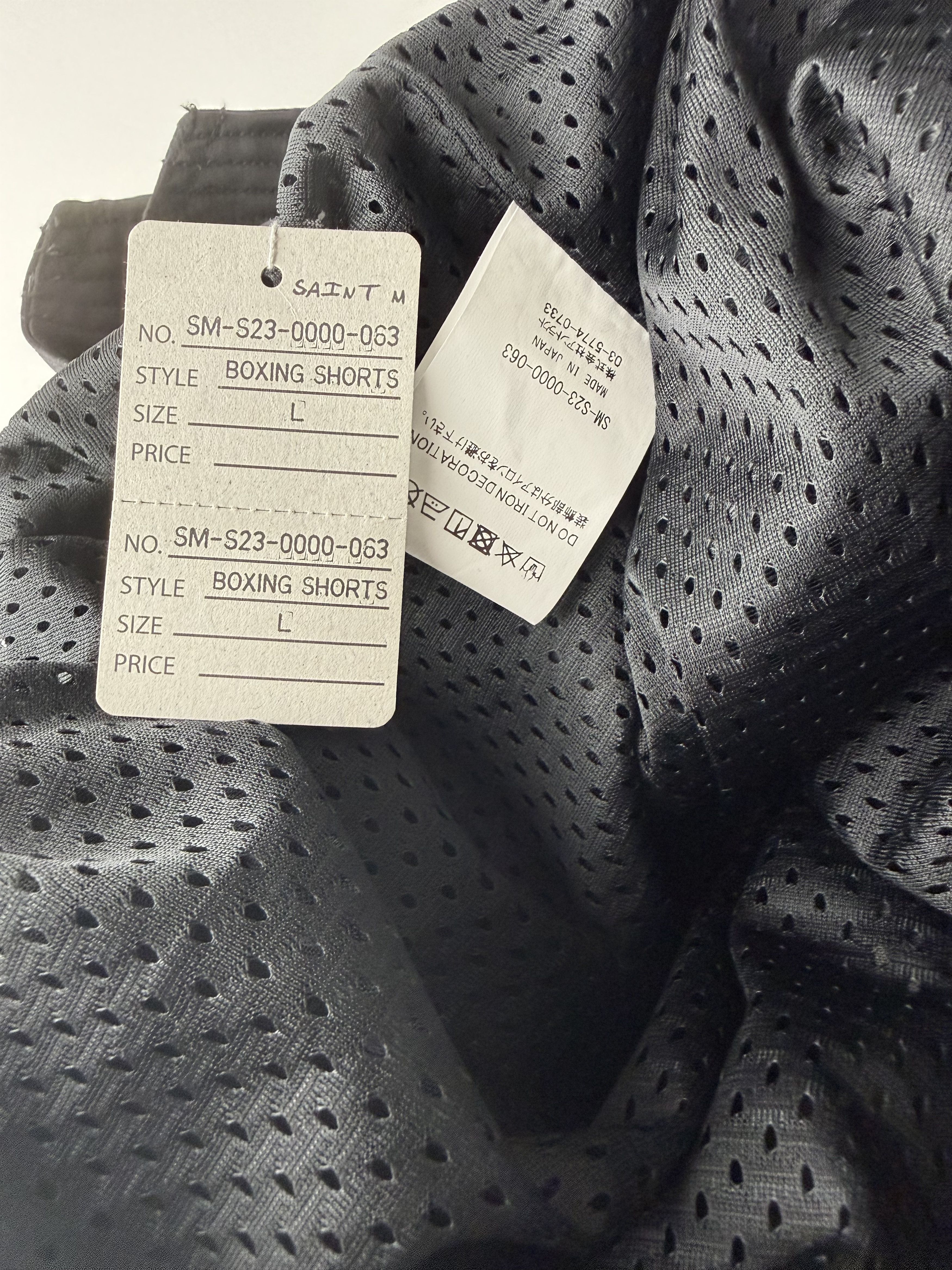 Saint Michael Saint Mxxxxxx Boxing Shorts Black S/S 23 size Large Size US 34 / EU 50 - 7 Thumbnail