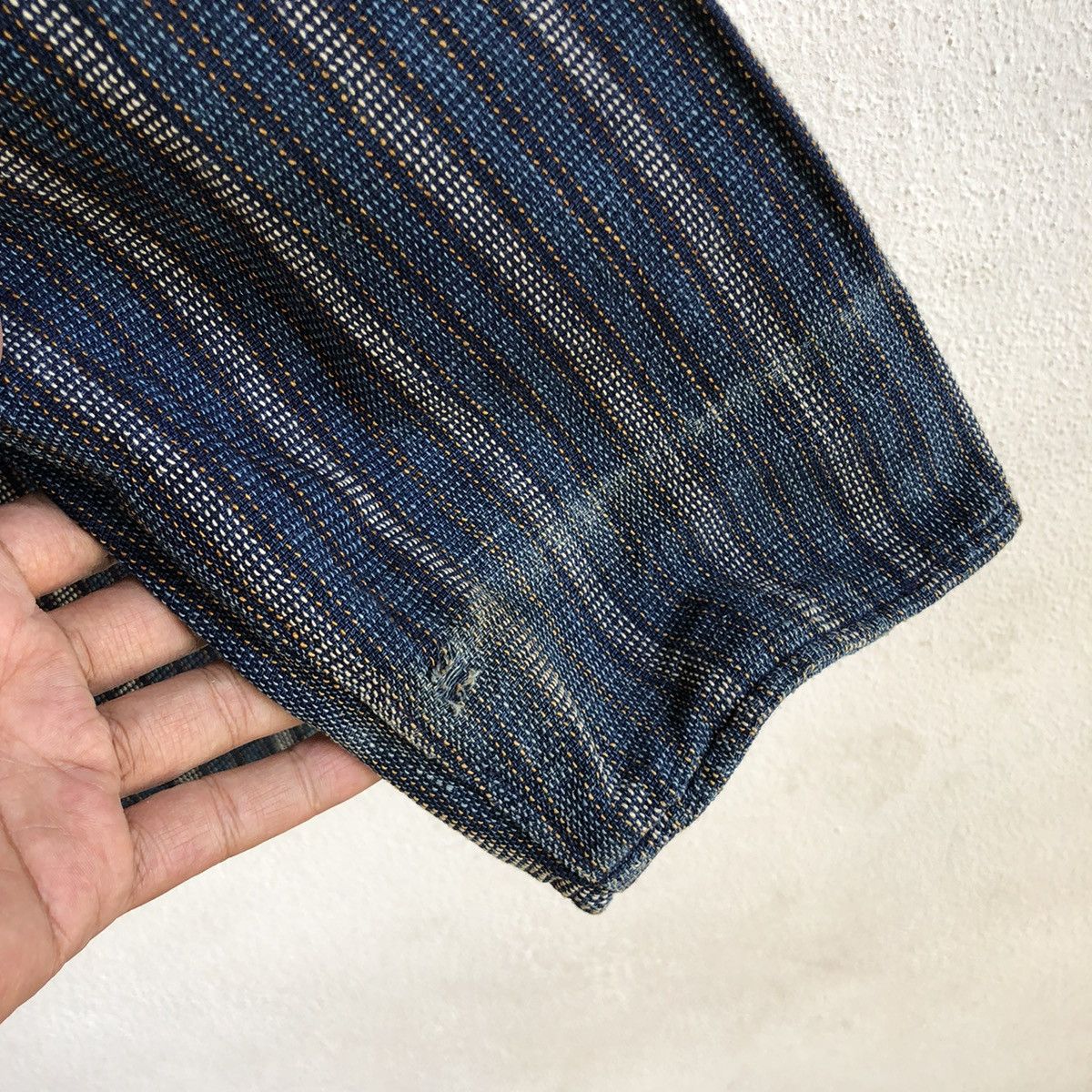 Other Folk Art Woven Reversable Denim Chore Jacket Size US L / EU 52-54 / 3 - 10 Thumbnail
